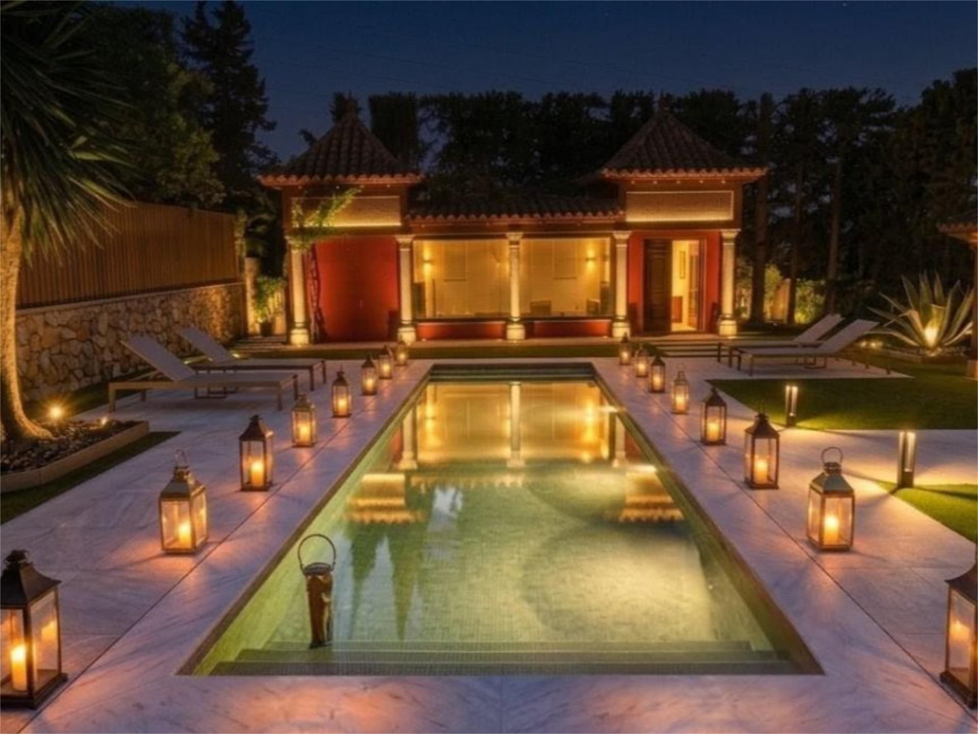 Swimming pool of Houses for sale in Marbella  with Private garden, Parquet flooring and Terrace