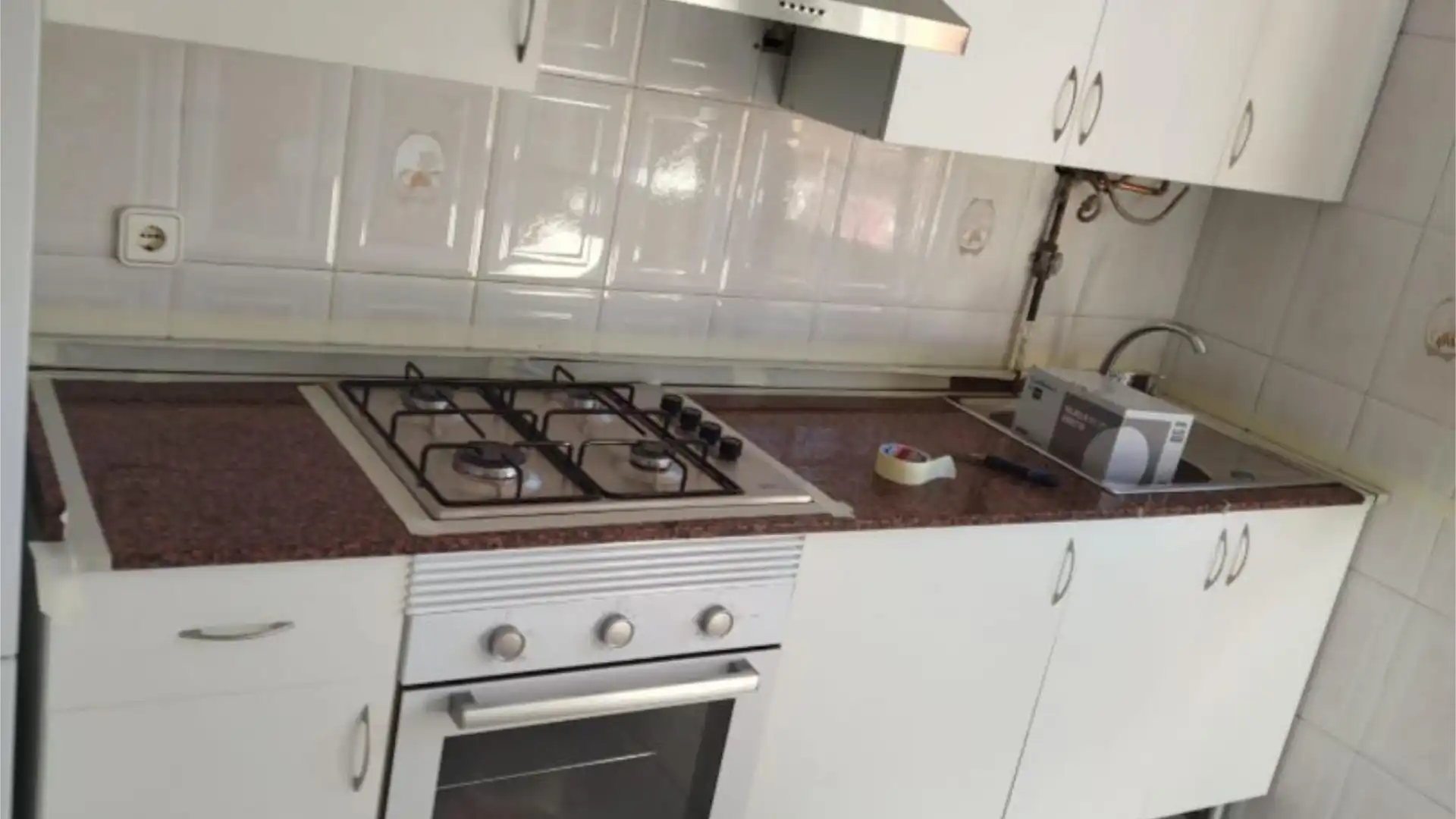 Kitchen of Flat for share in Gijón   with Parquet flooring and Furnished