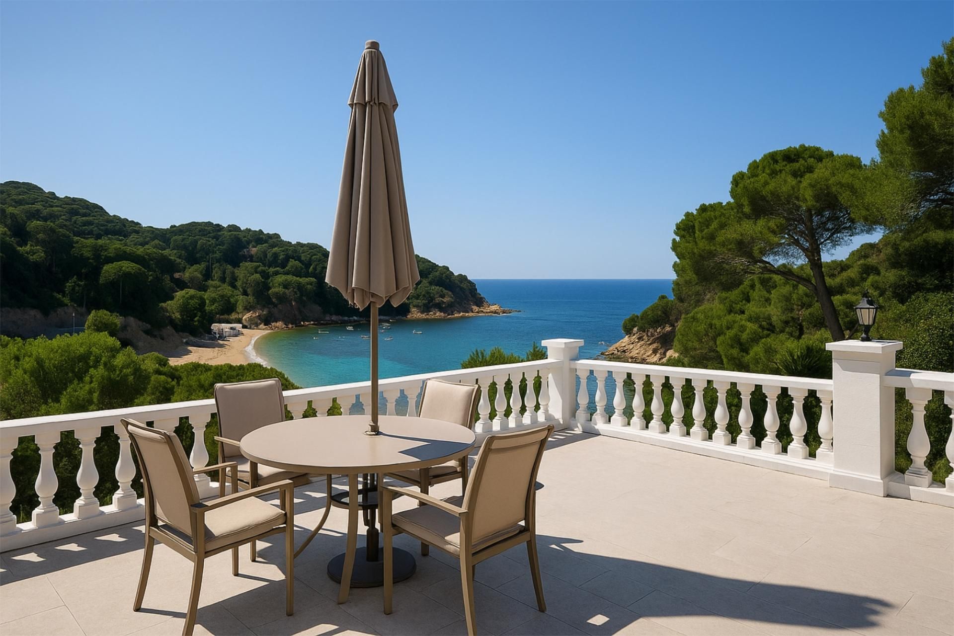 Terrassa de Casa o xalet de lloguer en Lloret de Mar amb Aire condicionat, Calefacció i Jardí privat