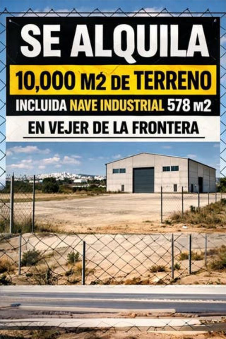 Vista exterior de Nau industrial de lloguer en Vejer de la Frontera