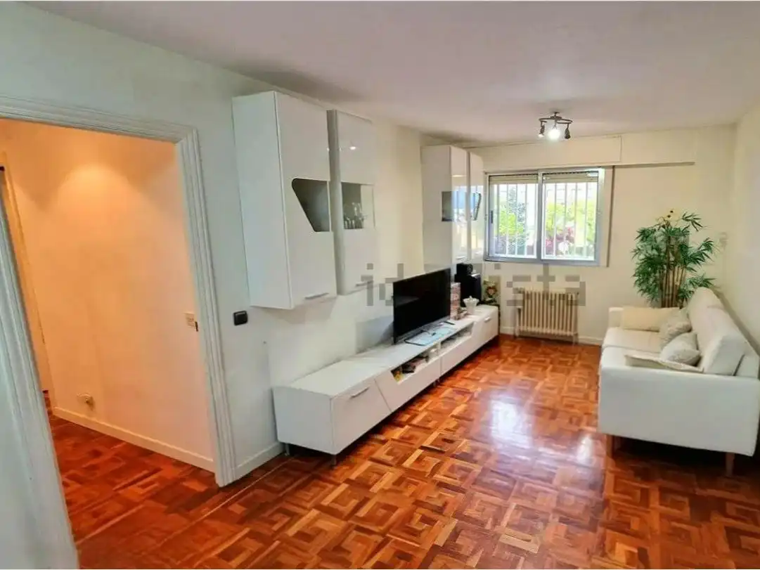 Sala de estar de Piso en venta en Madrid con Calefacción, Jardín privado y Parquet