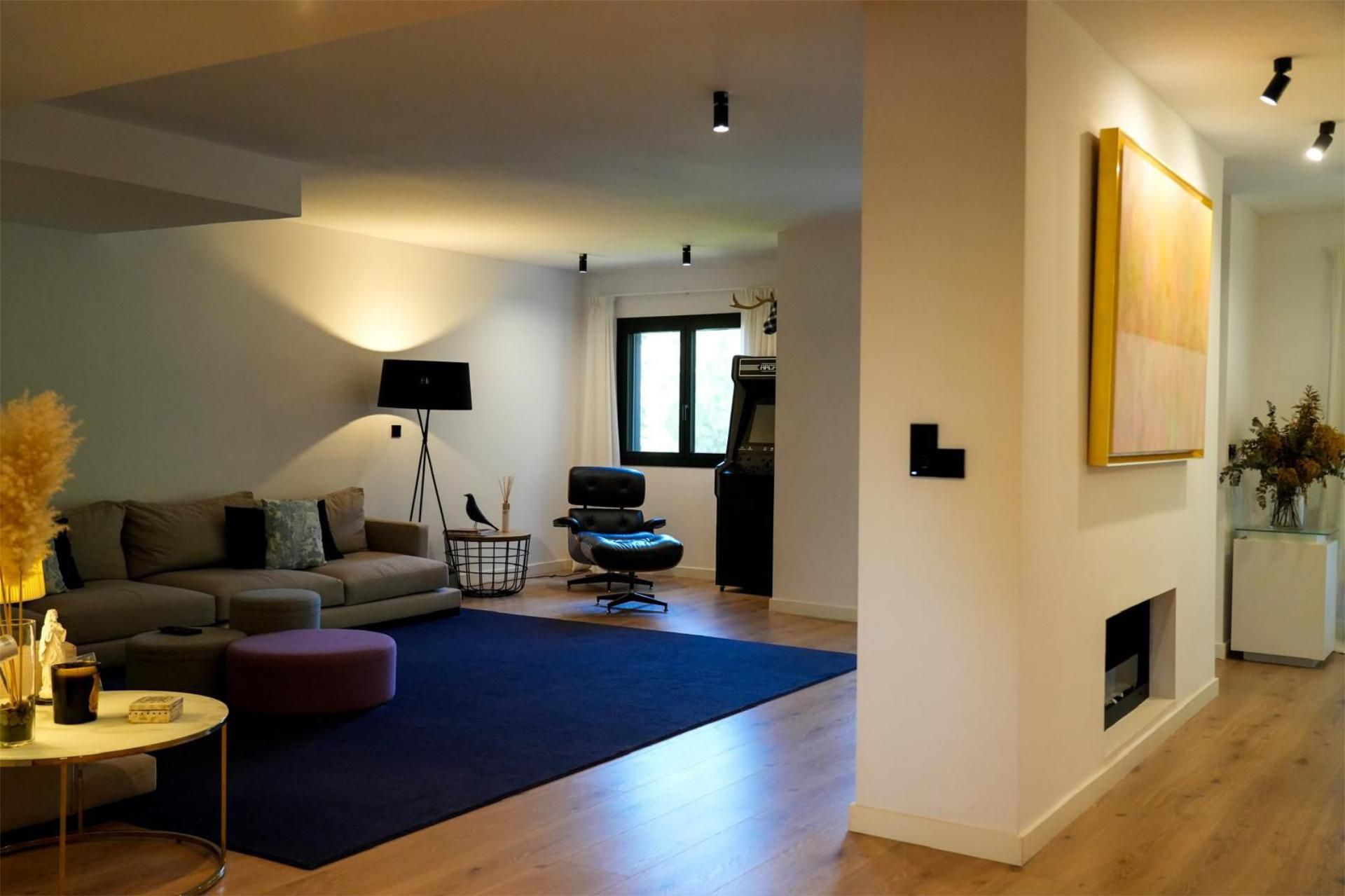 Wohnung zum Verkauf in Calle Santa Bárbara, 28, Rocafort Wohnzimmer von Wohnung zum Verkauf in Rocafort mit Klimaanlage, Heizung und Privatgarten