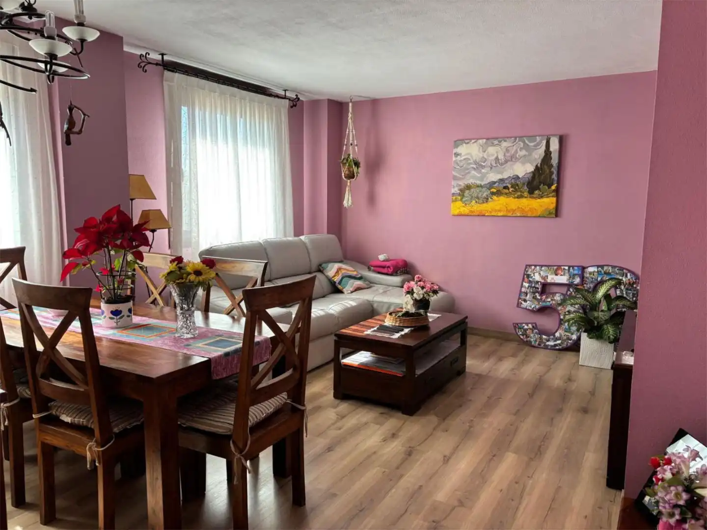 Sala d'estar de Pis en venda en Leganés amb Calefacció, Jardí privat i Traster