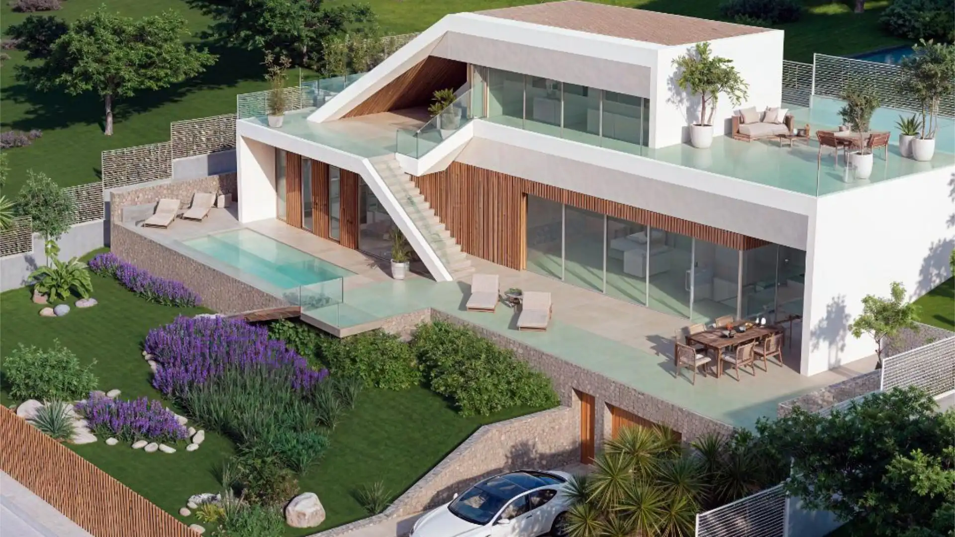 Vista exterior de Casa o chalet en venta en Jávea / Xàbia con Aire acondicionado, Calefacción y Jardín privado