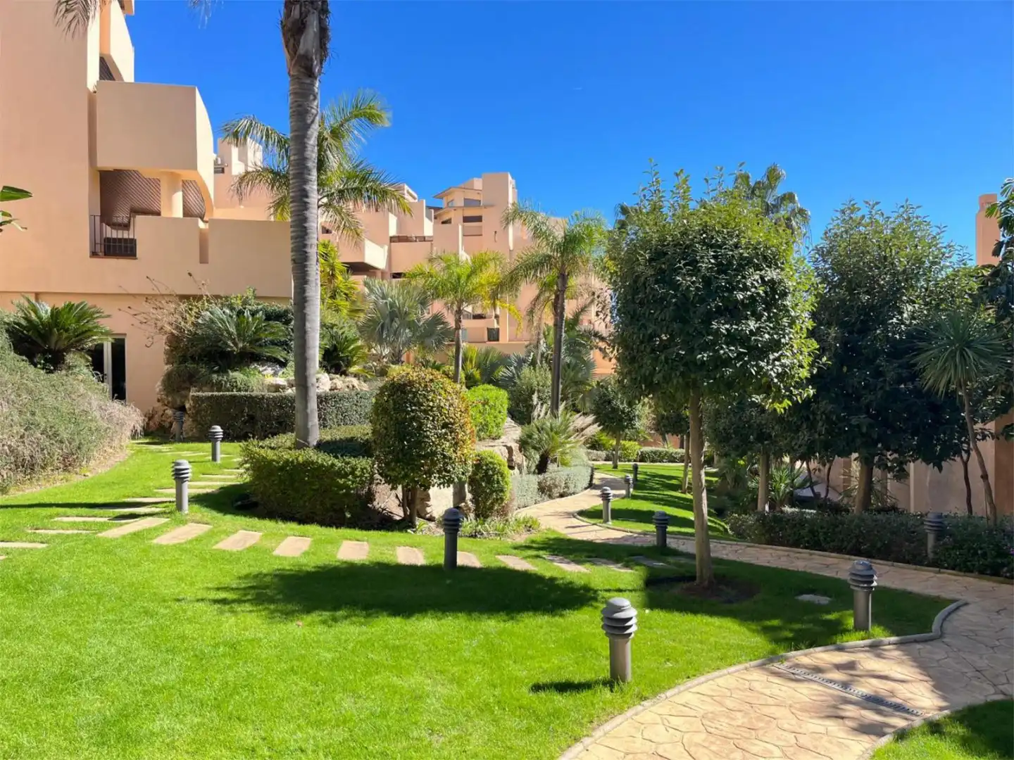 Flat for sale in Calle del Mare Nostrum, 42, Zona de Punta Plata Garden of Flat for sale in Estepona with Air Conditioner, Terrace and Swimming Pool