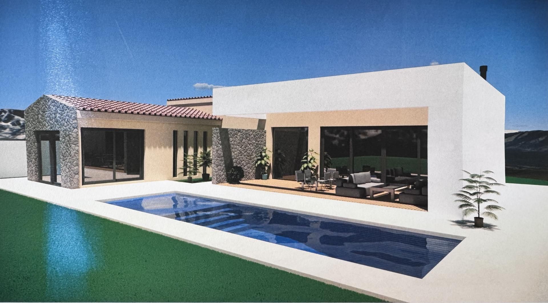 Swimming pool of Houses for sale in Vélez-Rubio  with Air Conditioner, Heating and Private garden