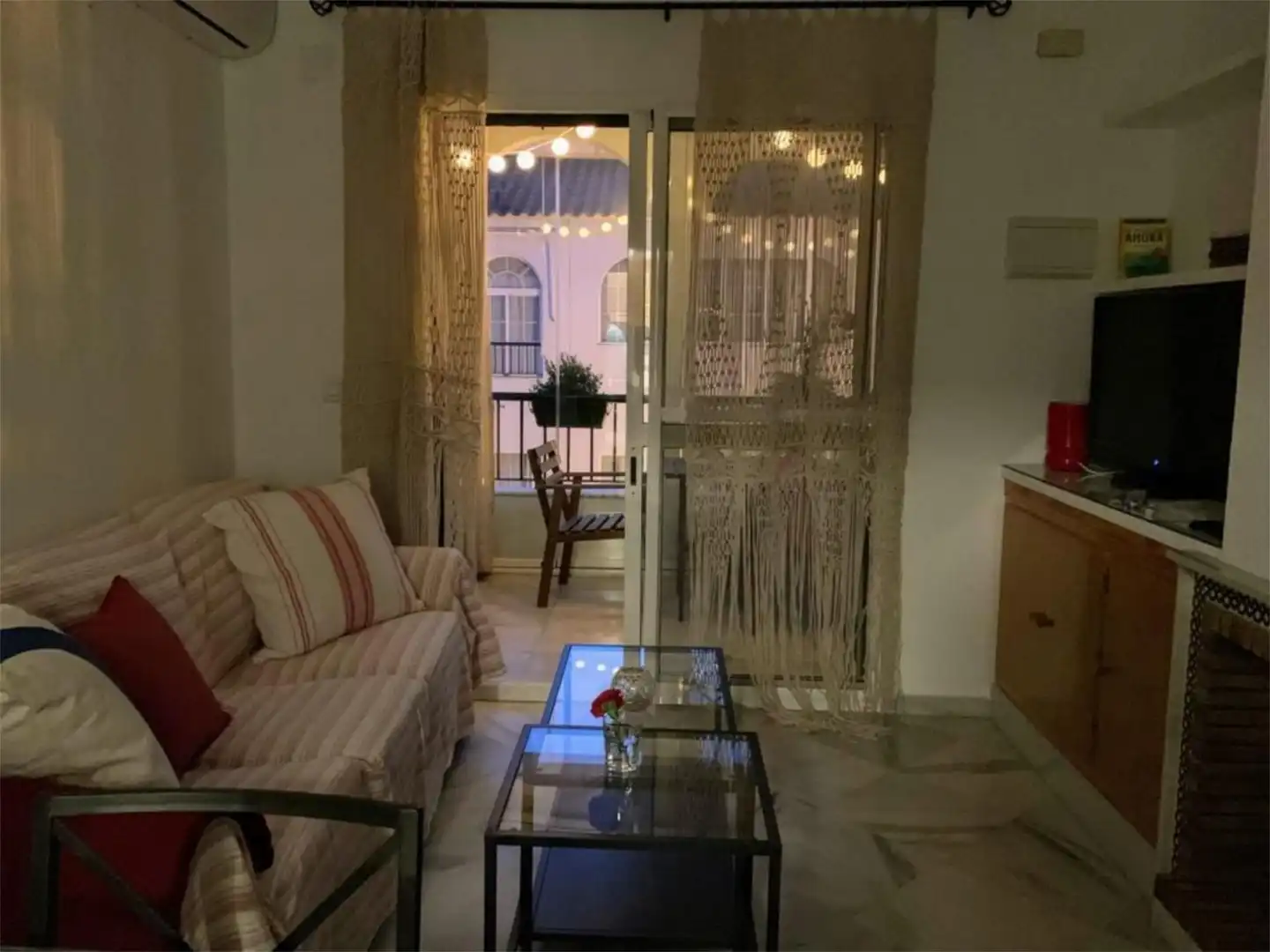 Piso de alquiler en Avenida Playas de Cartaya, 68, El Rompido Sala de estar de Piso de alquiler en El Rompido con Aire acondicionado, Terraza y Piscina