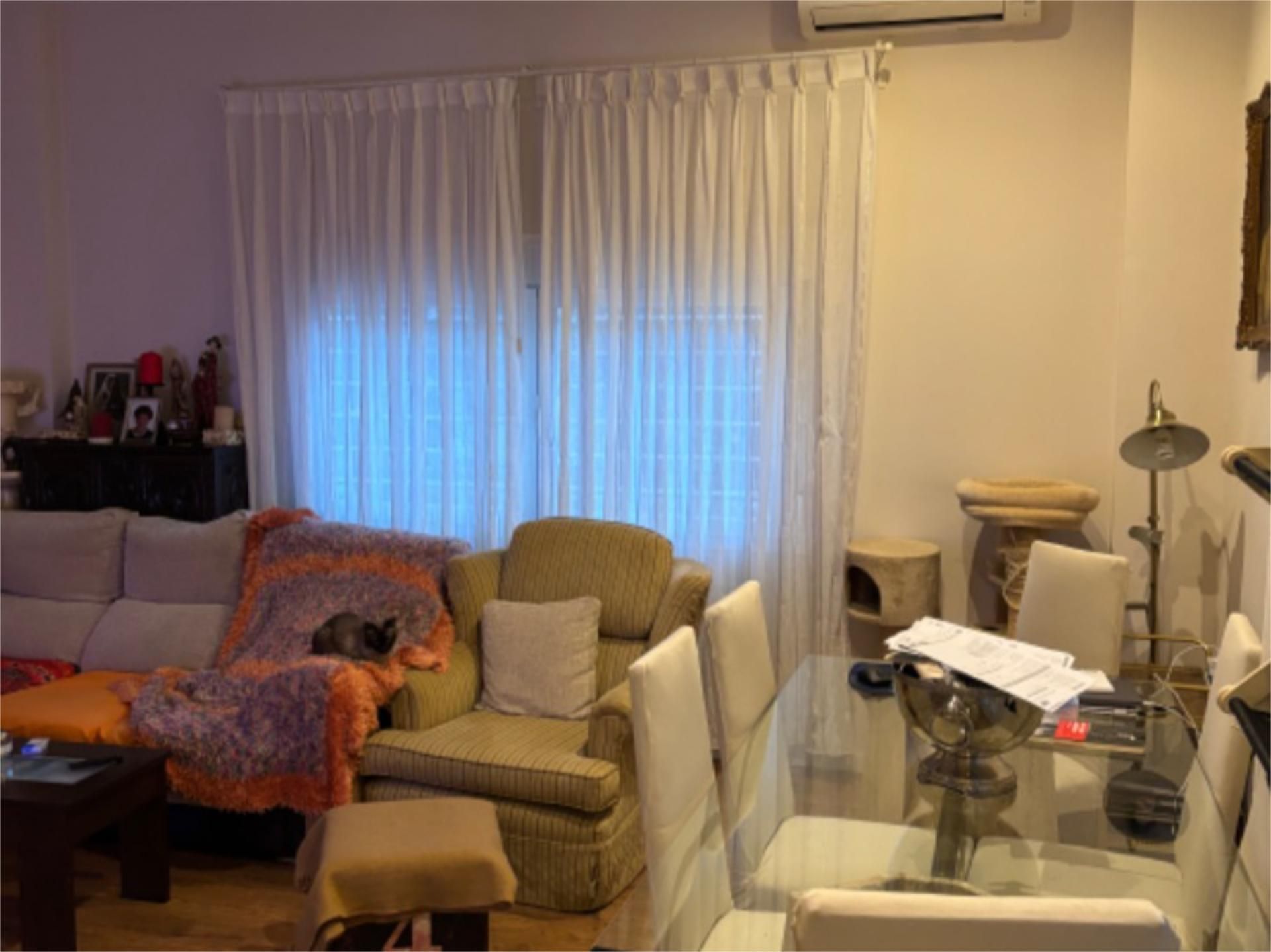 Living room of Flat for sale in  Madrid Capital  with Air Conditioner, Heating and Private garden