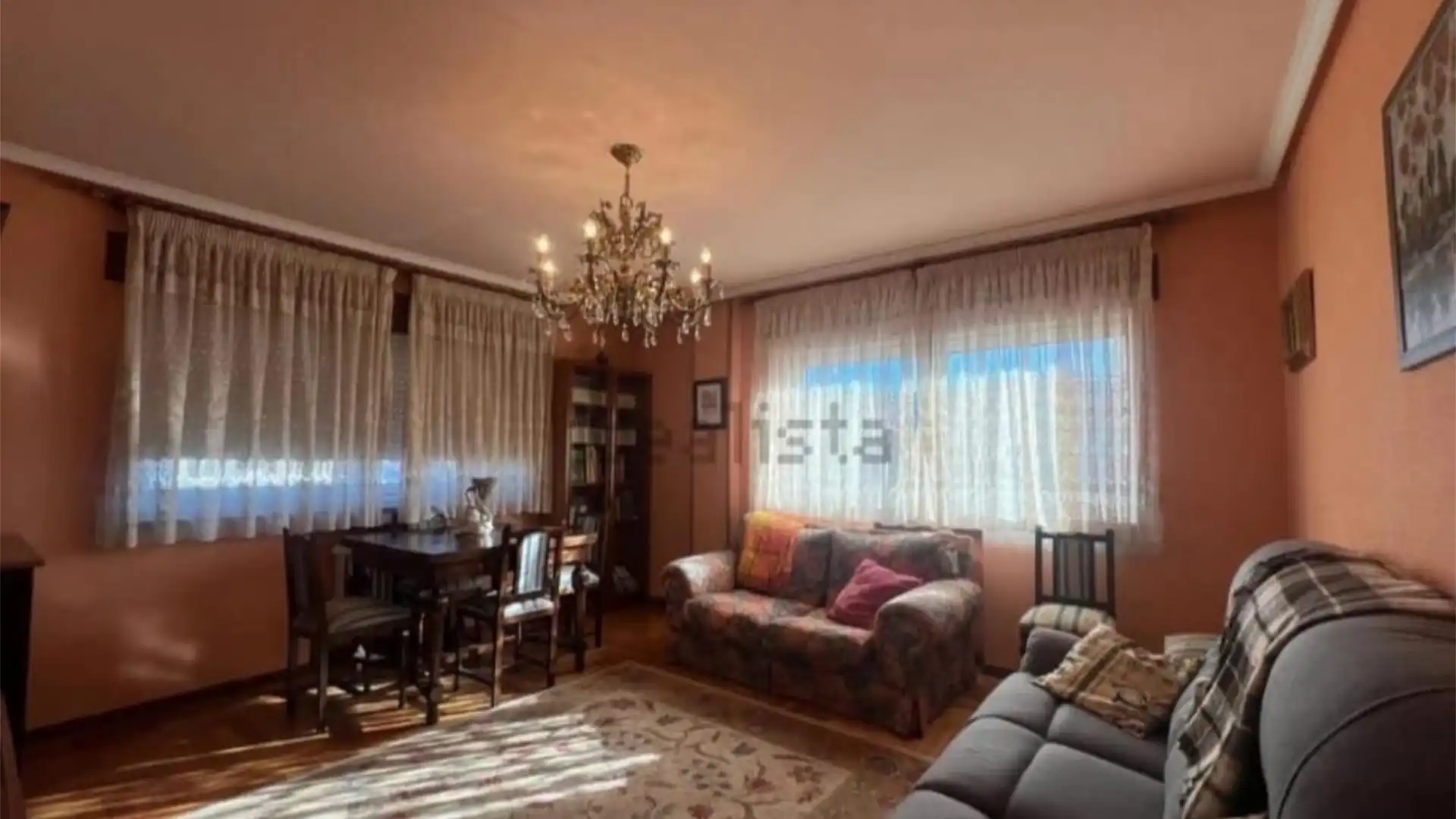 Sala de estar de Piso de alquiler en Lugo Capital con Calefacción, Parquet y Terraza