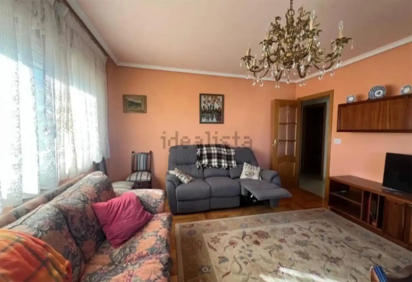 Piso de alquiler en Rúa Alexandre Bóveda, 18, Paradai Sala de estar de Piso de alquiler en Lugo con Calefacción, Parquet y Terraza