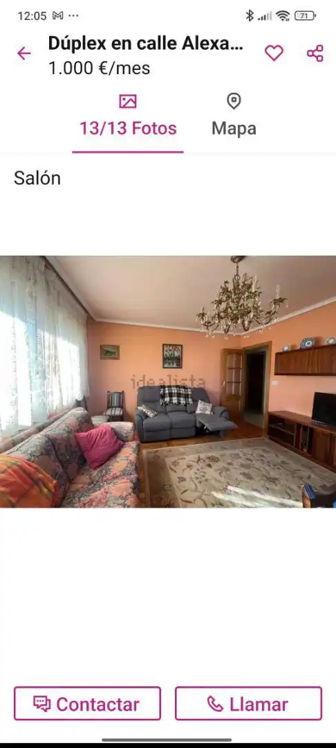 Piso de alquiler en Rúa Alexandre Bóveda, 18, Paradai Sala de estar de Piso de alquiler en Lugo con Calefacción, Parquet y Terraza