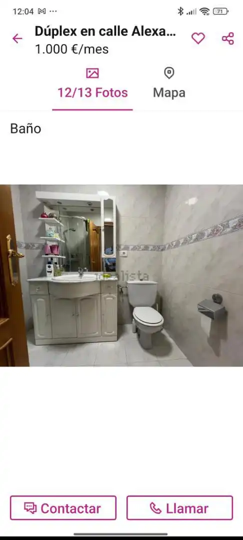 Piso de alquiler en Rúa Alexandre Bóveda, 18, Paradai Baño de Piso de alquiler en Lugo con Calefacción, Parquet y Terraza