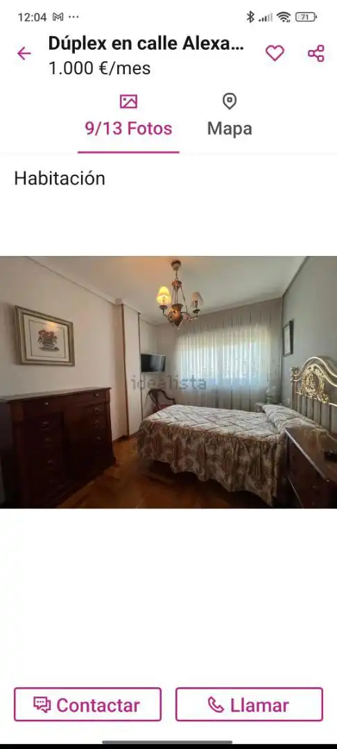 Piso de alquiler en Rúa Alexandre Bóveda, 18, Paradai Habitación de Piso de alquiler en Lugo con Calefacción, Parquet y Terraza