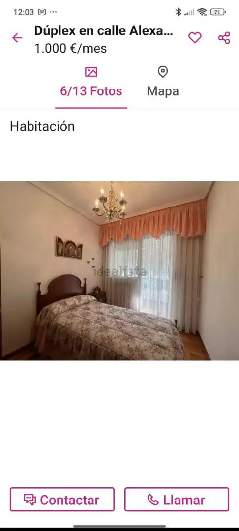 Piso de alquiler en Rúa Alexandre Bóveda, 18, Paradai Habitación de Piso de alquiler en Lugo con Calefacción, Parquet y Terraza