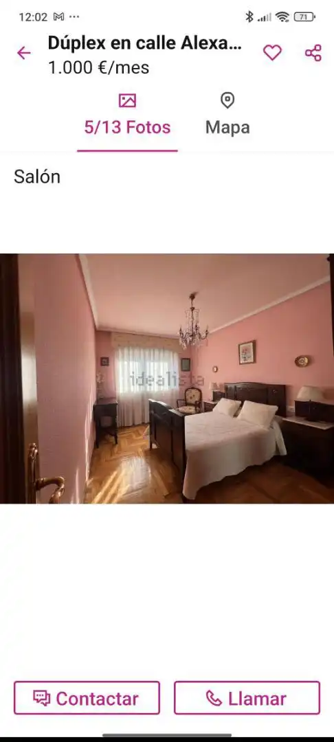 Piso de alquiler en Rúa Alexandre Bóveda, 18, Paradai Habitación de Piso de alquiler en Lugo con Calefacción, Parquet y Terraza