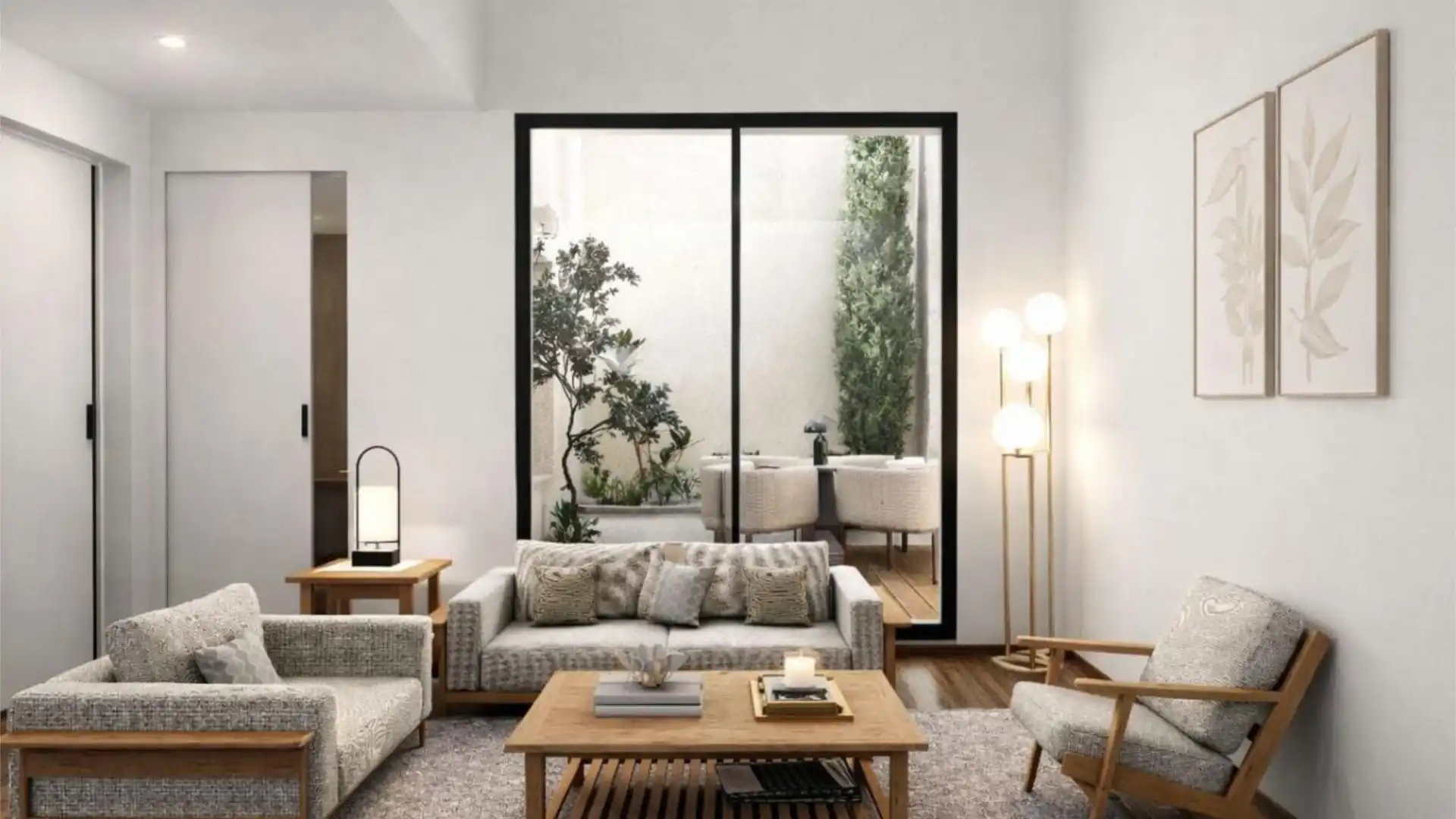 Sala de estar de Casa adosada en venta en Malpartida de Cáceres con Aire acondicionado, Calefacción y Balcón