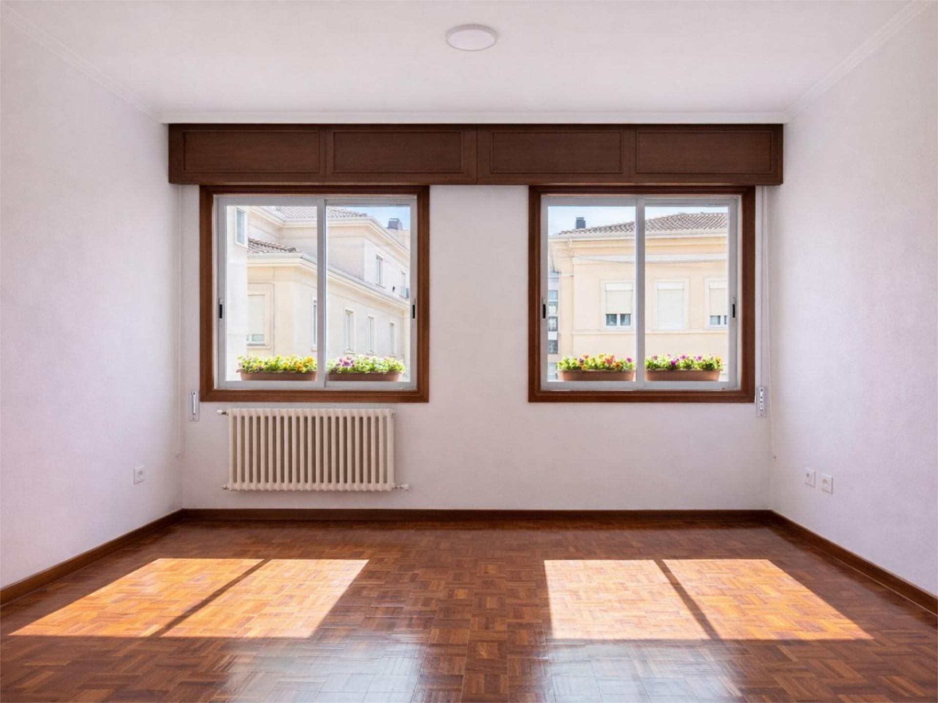 Schlafzimmer von Wohnung zur Miete in Ourense Capital  mit Heizung, Privatgarten und Parkett