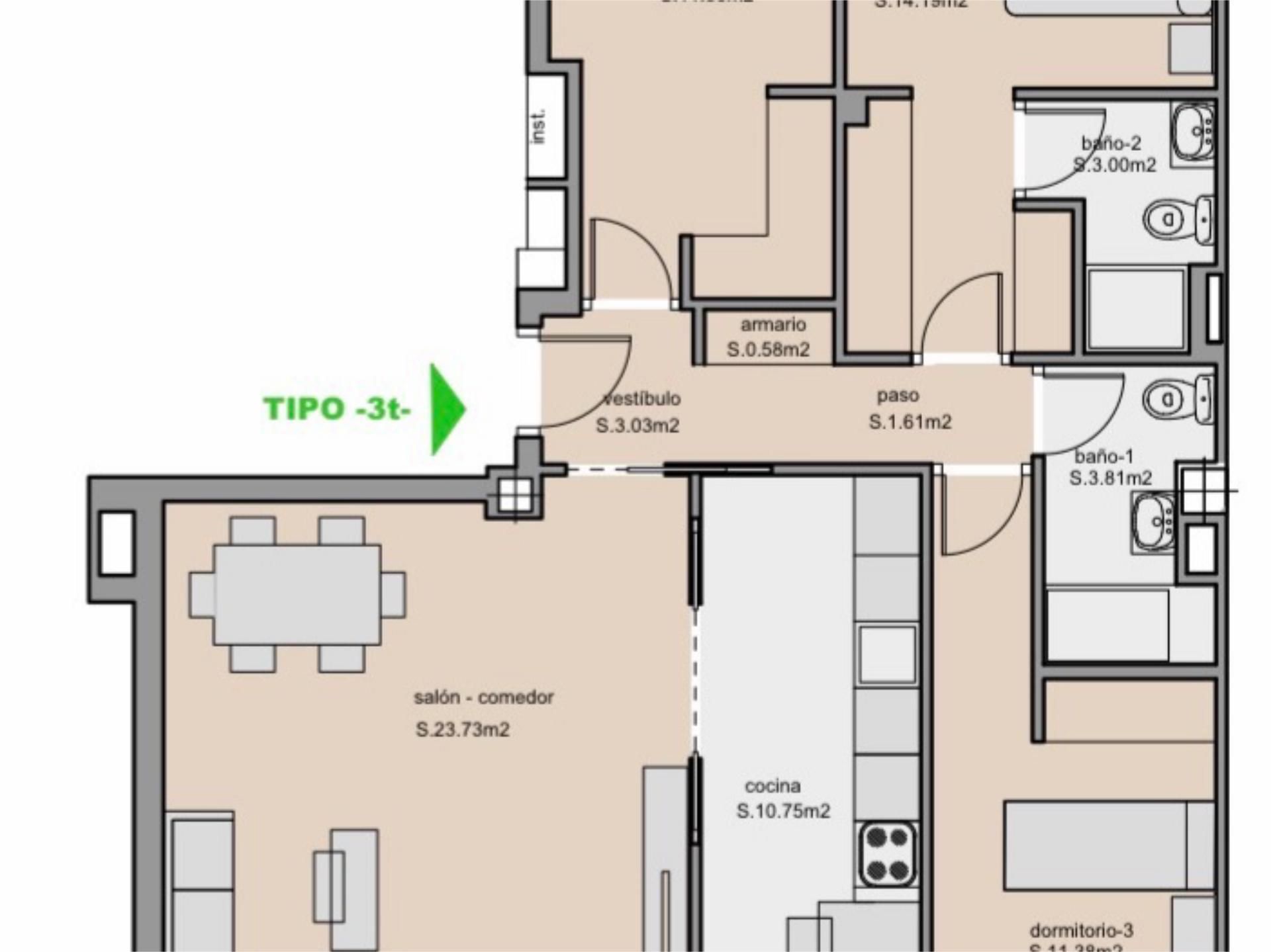 Flat for rent in Burgos Capital  with Heating, Terrace and Storage room