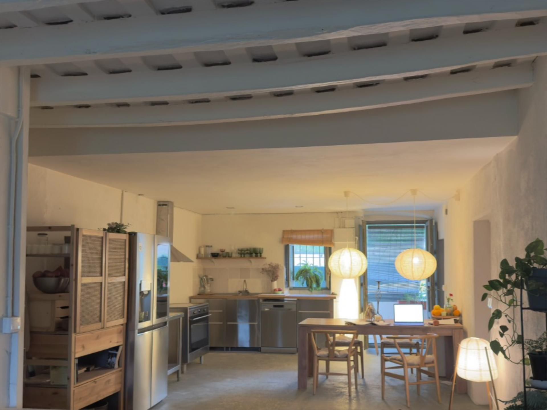 Kitchen of Single-family semi-detached for sale in Amer  with Private garden, Parquet flooring and Furnished