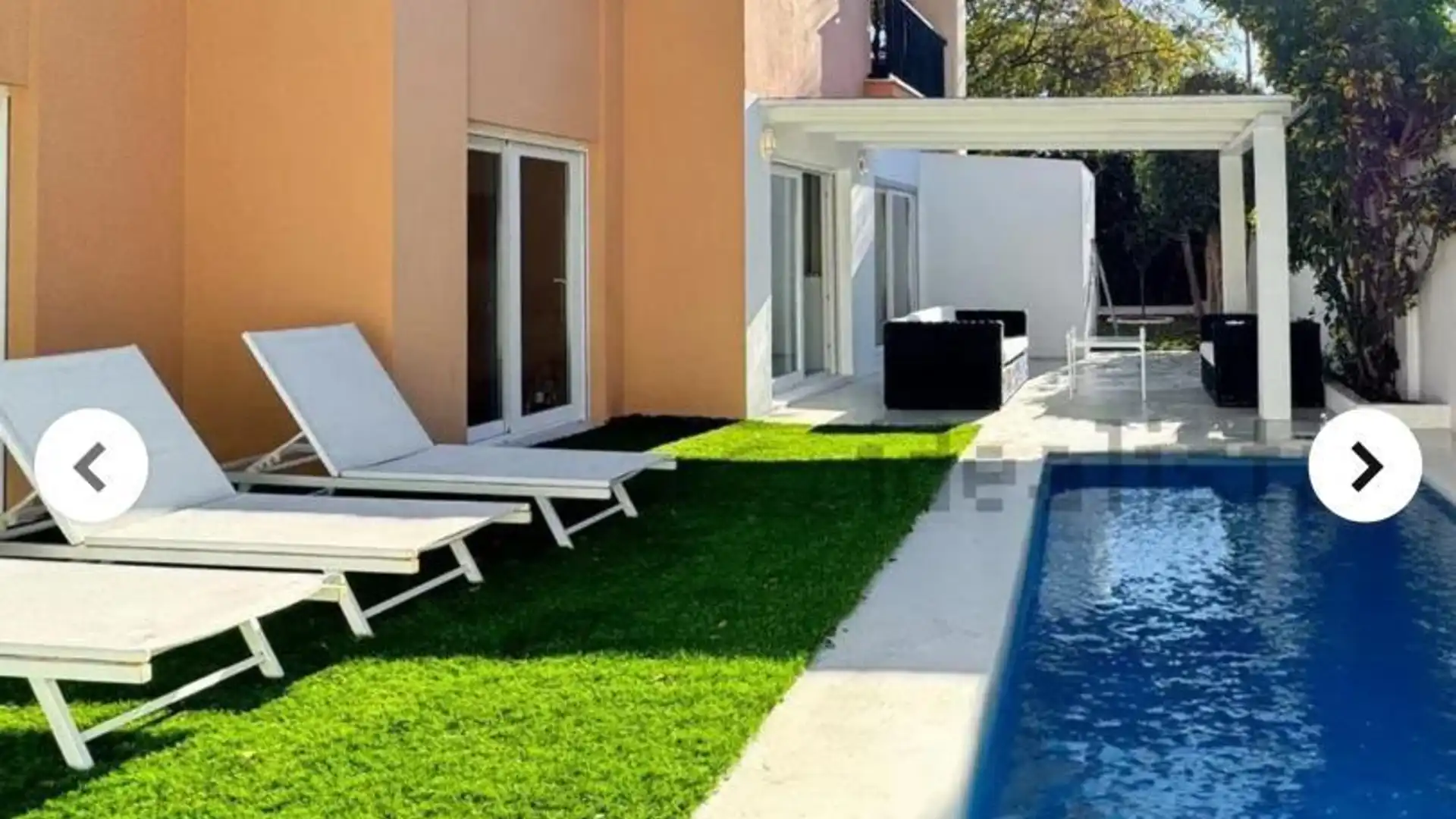 Swimming pool of Single-family semi-detached for rent in Marbella  with Air Conditioner, Heating and Private garden