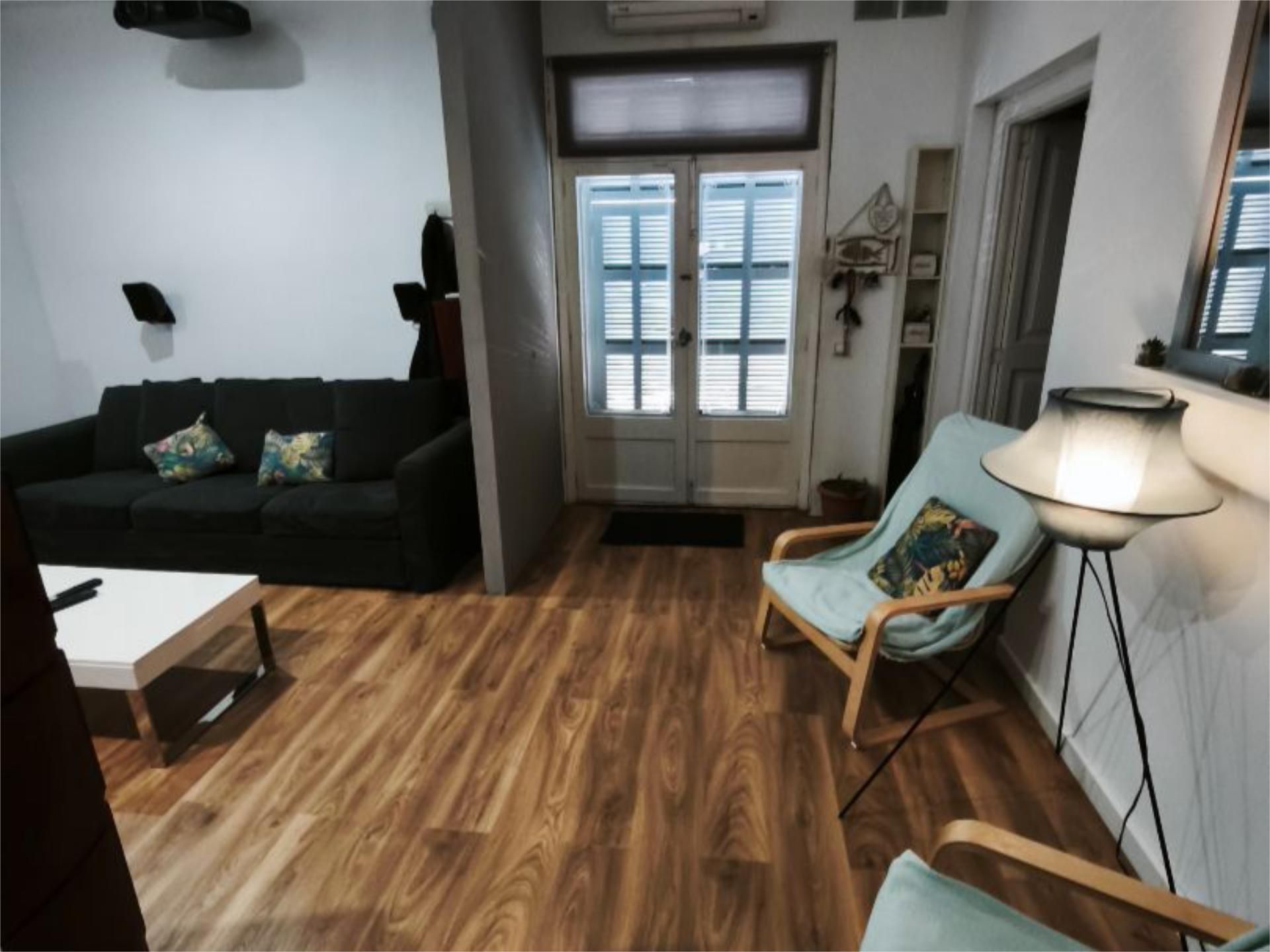 Living room of Planta baja for sale in Santa Margalida  with Air Conditioner, Parquet flooring and Storage room