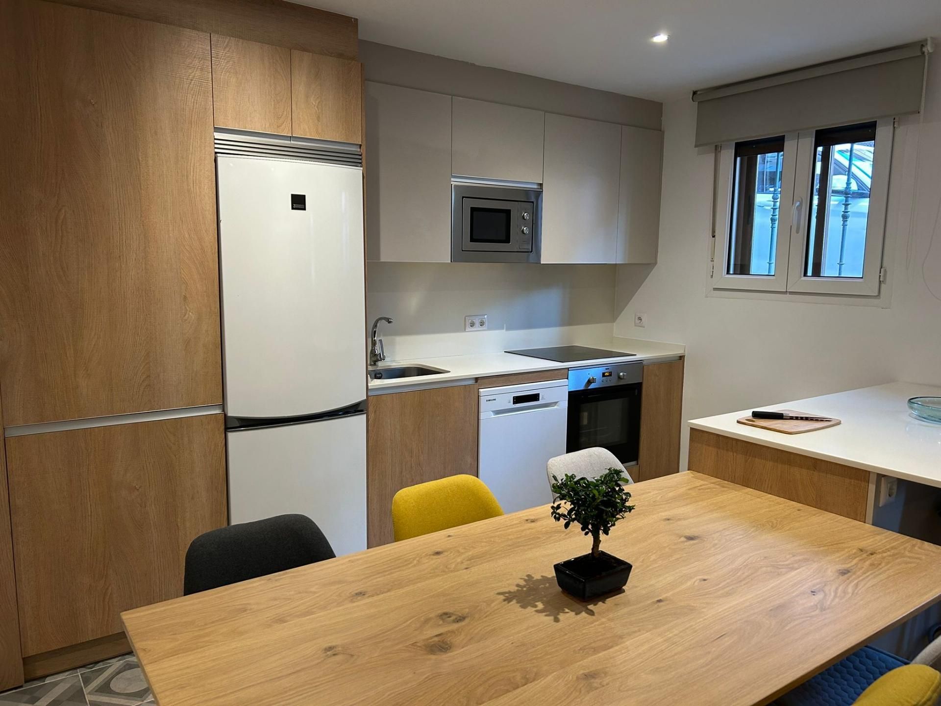 Kitchen of Flat for sale in Real Sitio de San Ildefonso  with Heating, Parquet flooring and Furnished