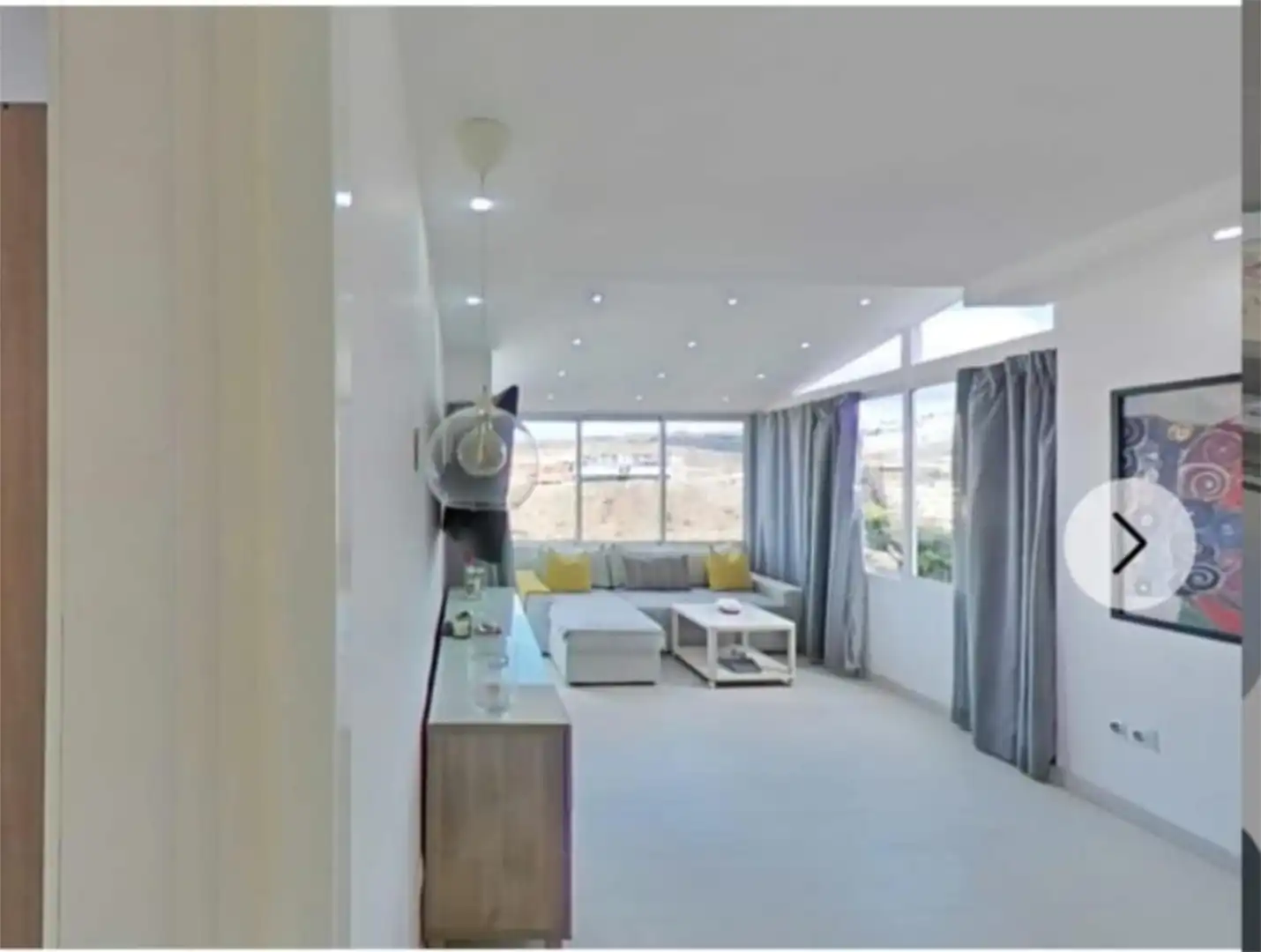 Flat for sale in Calle Roque de Los Muchachos, 21, Puerto Rico Living room of Flat for sale in Mogán with Air Conditioner and Terrace