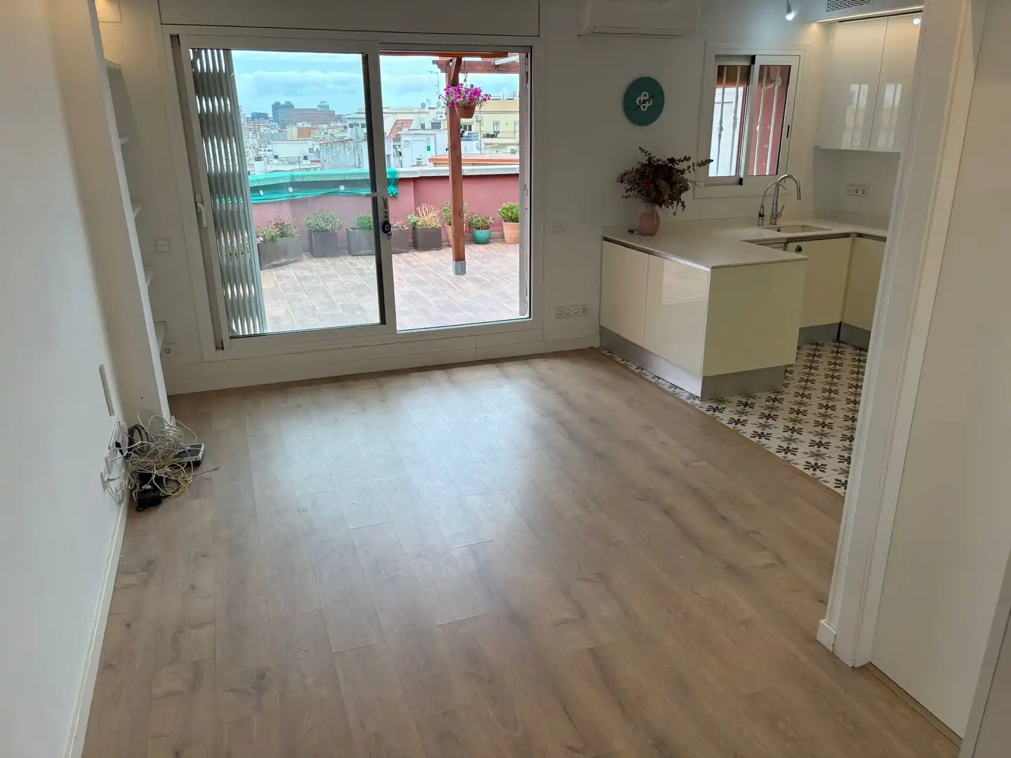 Ático en venta en Avinguda de Madrid, 7, La Maternitat i Sant Ramon Sala de estar de Ático en venta en Barcelona Capital con Aire acondicionado, Terraza y Balcón