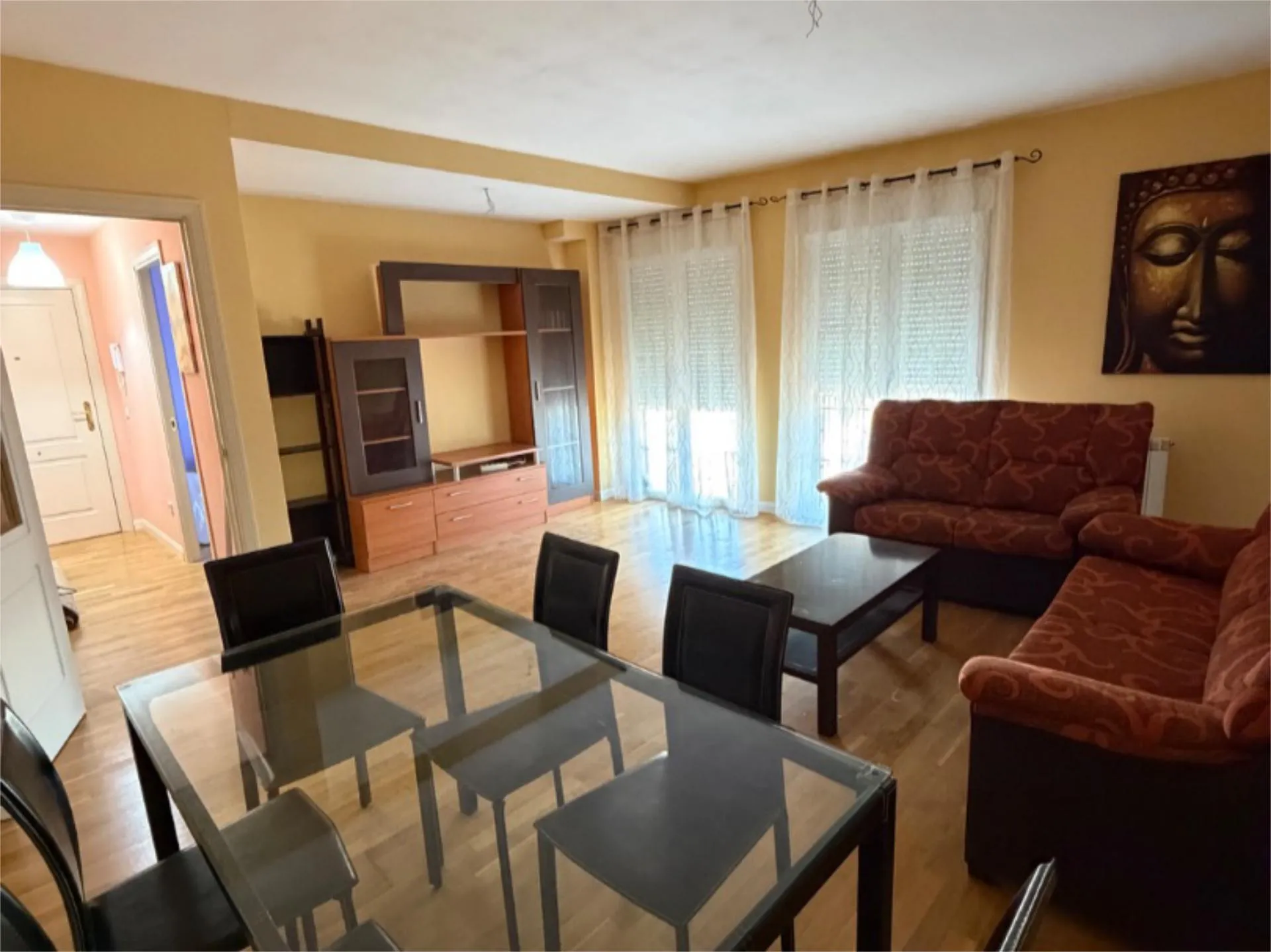 Piso de alquiler en Paseo Virgen del Rosario, 2, Horcajo de Santiago Sala de estar de Piso de alquiler en Horcajo de Santiago con Calefacción, Parquet y Amueblado