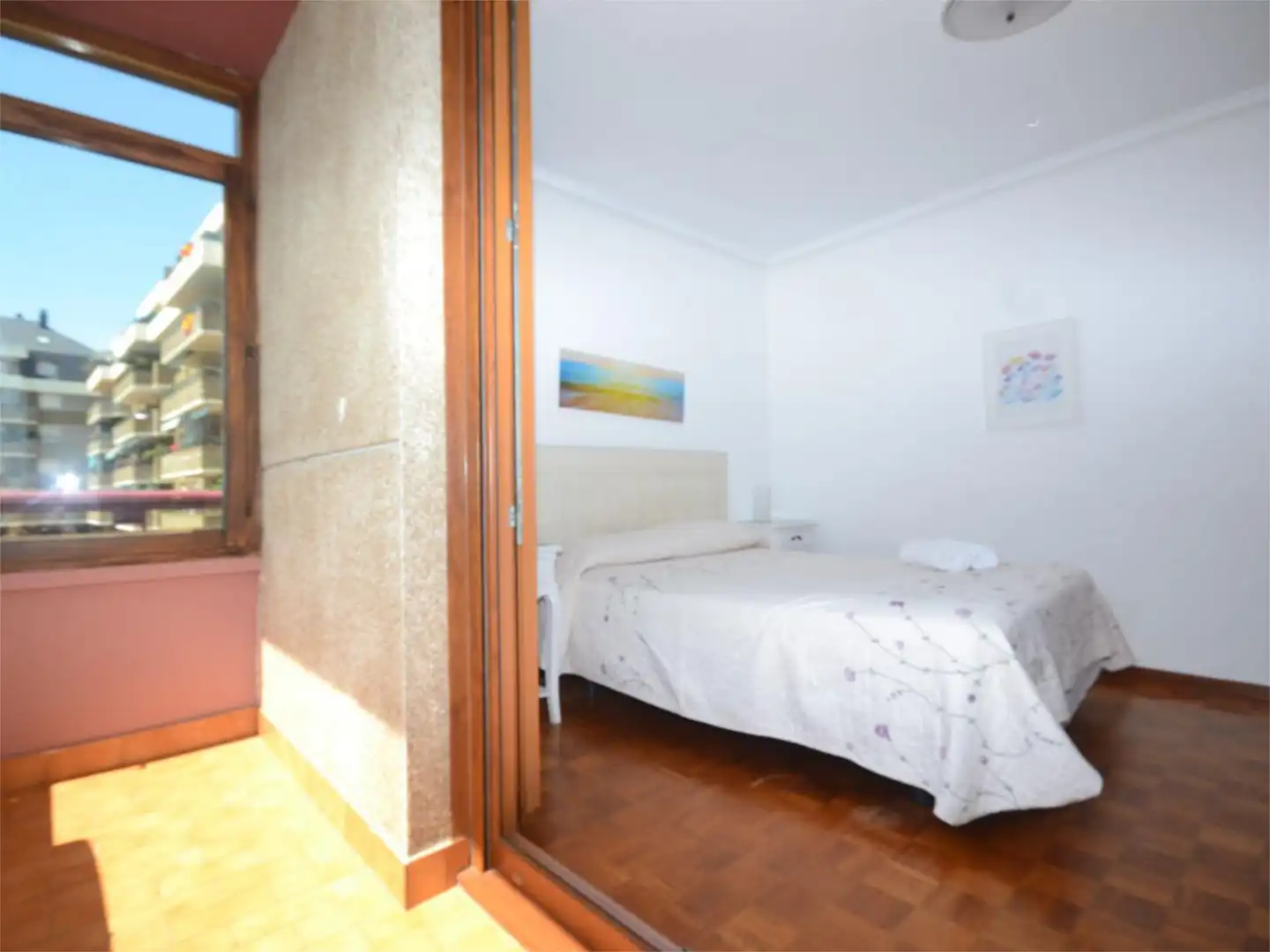 Bedroom of Flat for rent in Santander  with Heating, Private garden and Parquet flooring