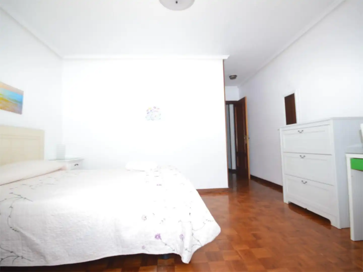 Bedroom of Flat for rent in Santander  with Heating, Private garden and Parquet flooring