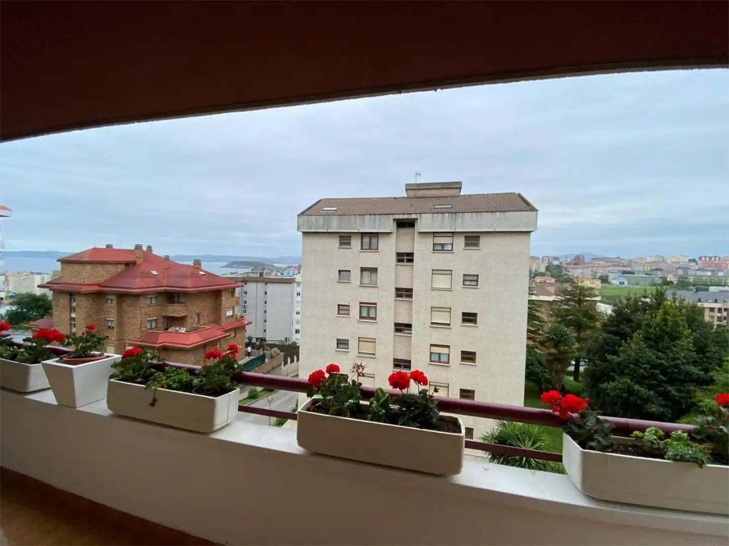 Balcony of Flat for rent in Santander  with Heating, Private garden and Parquet flooring