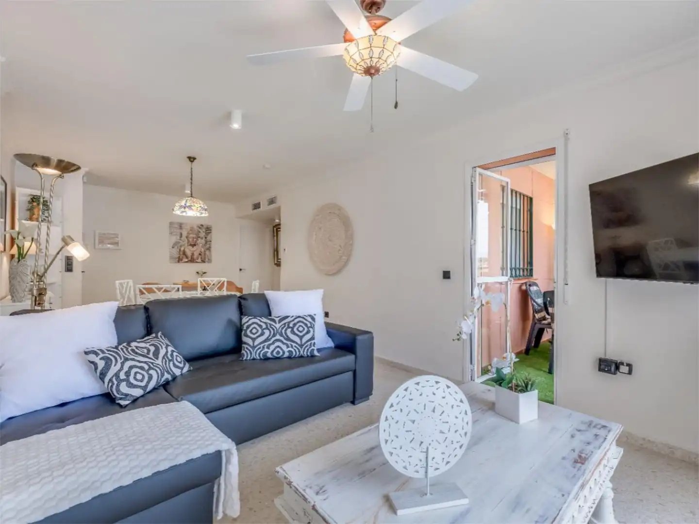 Wohnung zur Miete in Calle Loma del Paraiso, 17, Los Álamos Wohnzimmer von Wohnung zur Miete in Torremolinos mit Klimaanlage, Heizung und Terrasse