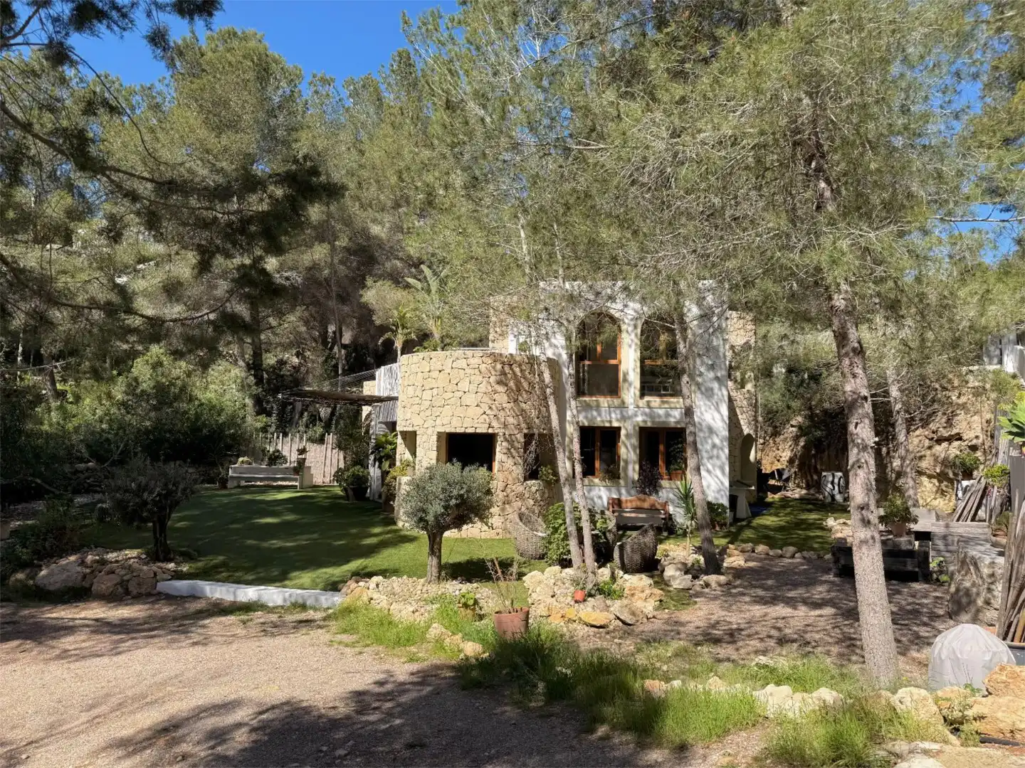 Jardí de Casa o xalet en venda en Santa Eulària des Riu amb Aire condicionat, Terrassa i Balcó