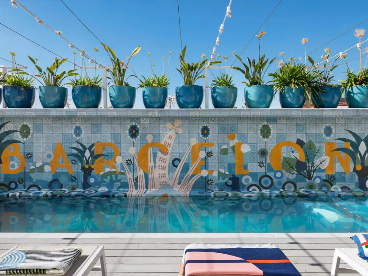 Wohnung zur Miete in Carrer d'Alexandre de Torrelles, 28, Can Baró Schwimmbecken von Wohnung zur Miete in Barcelona mit Klimaanlage, Heizung und Terrasse