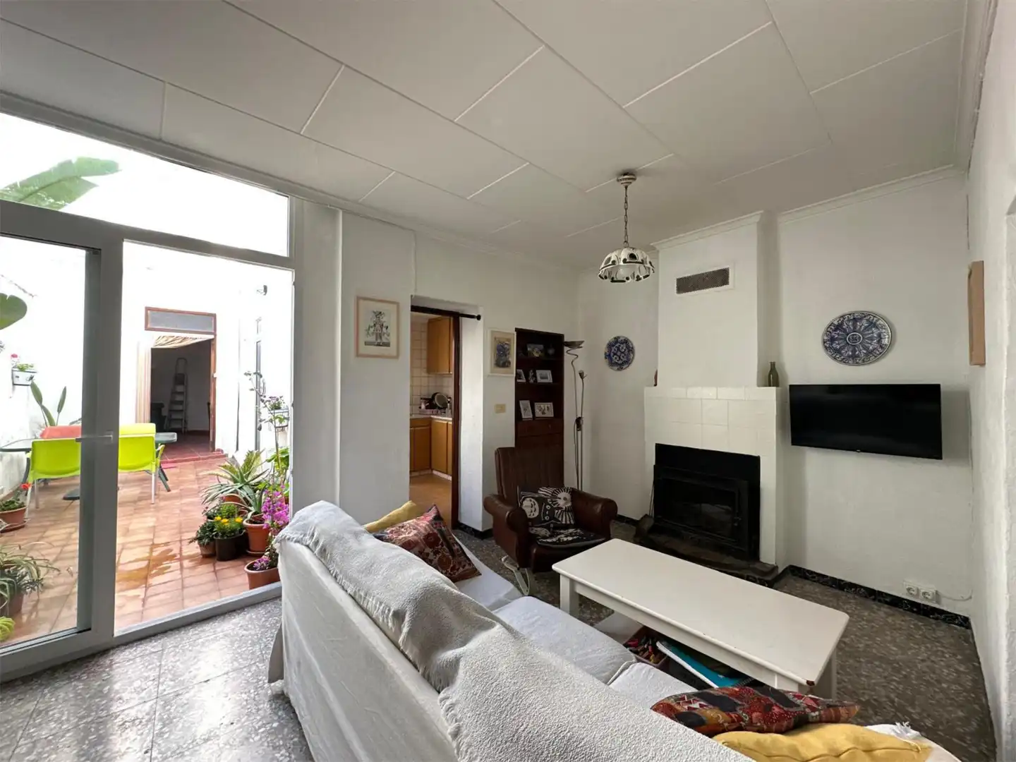 Sala d'estar de Casa o xalet en venda en Carcaixent amb Terrassa i Balcó