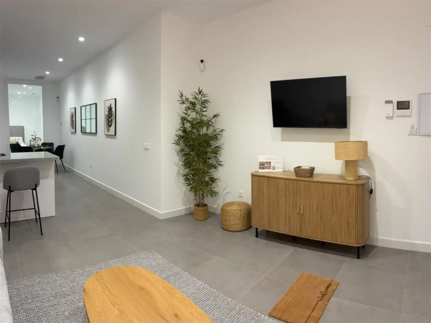Piso de alquiler en Ollerías - San Cayetano Sala de estar de Piso de alquiler en Córdoba con Aire acondicionado, Calefacción y Amueblado