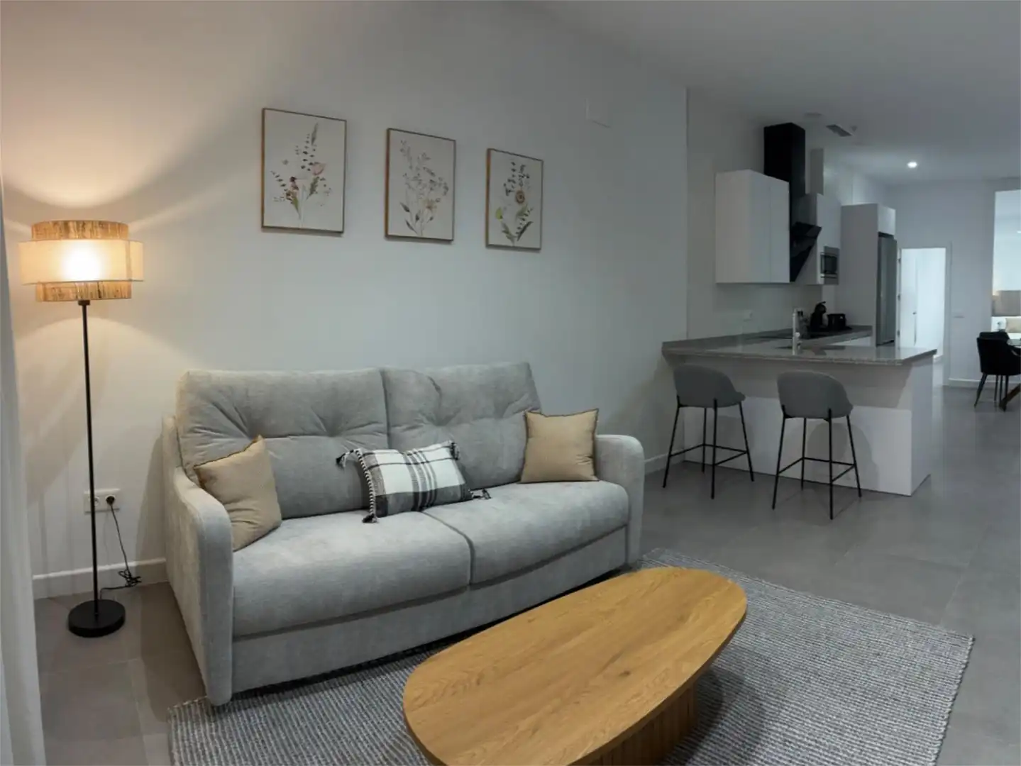 Piso de alquiler en Ollerías - San Cayetano Sala de estar de Piso de alquiler en Córdoba con Aire acondicionado, Calefacción y Amueblado