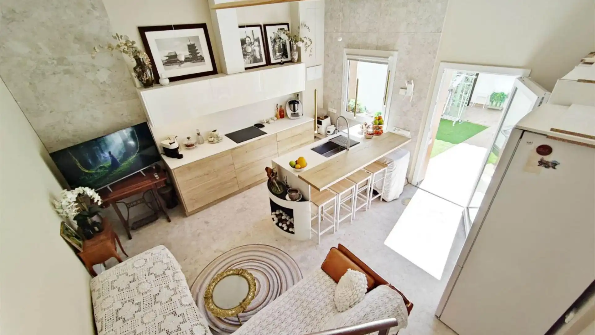 Cocina de Piso en venta en Arganda del Rey con Calefacción, Jardín privado y Terraza