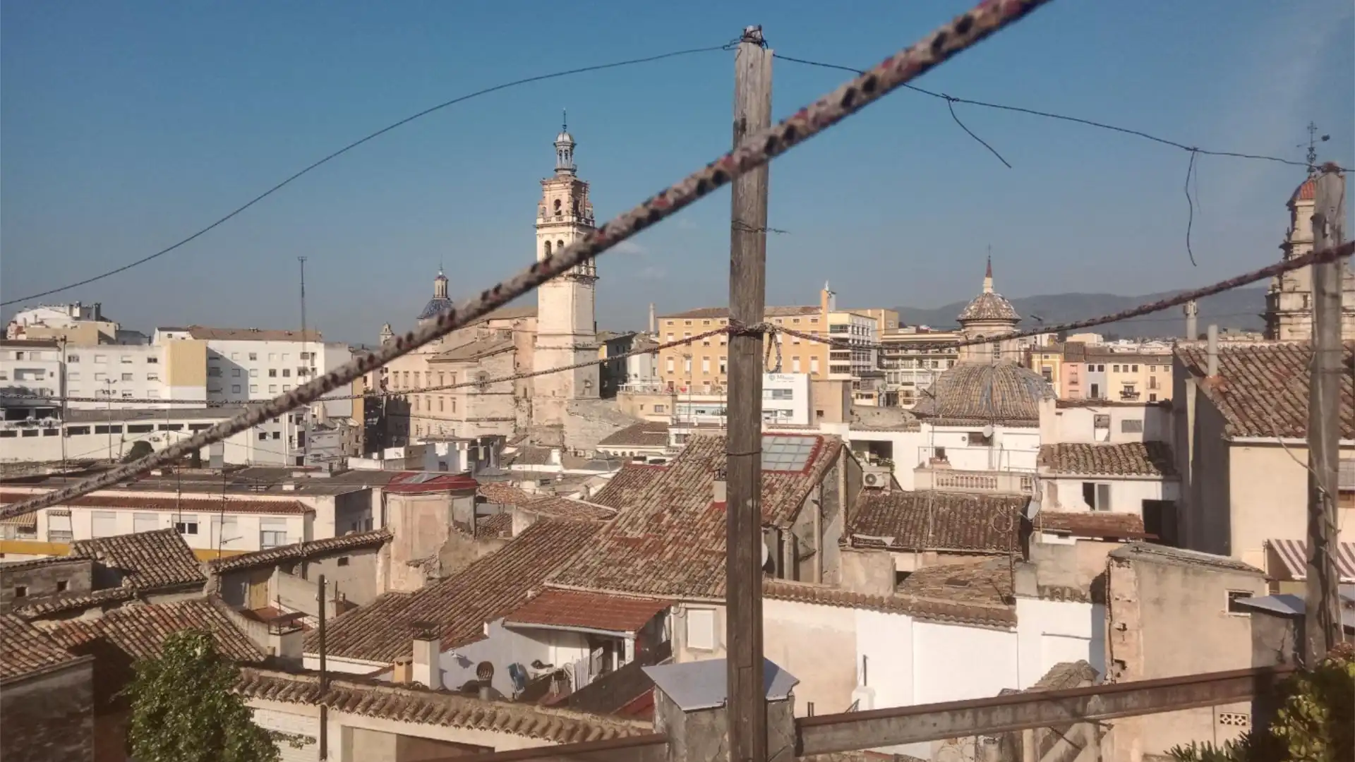 Vista exterior de Casa adosada en venta en Ontinyent con Balcón