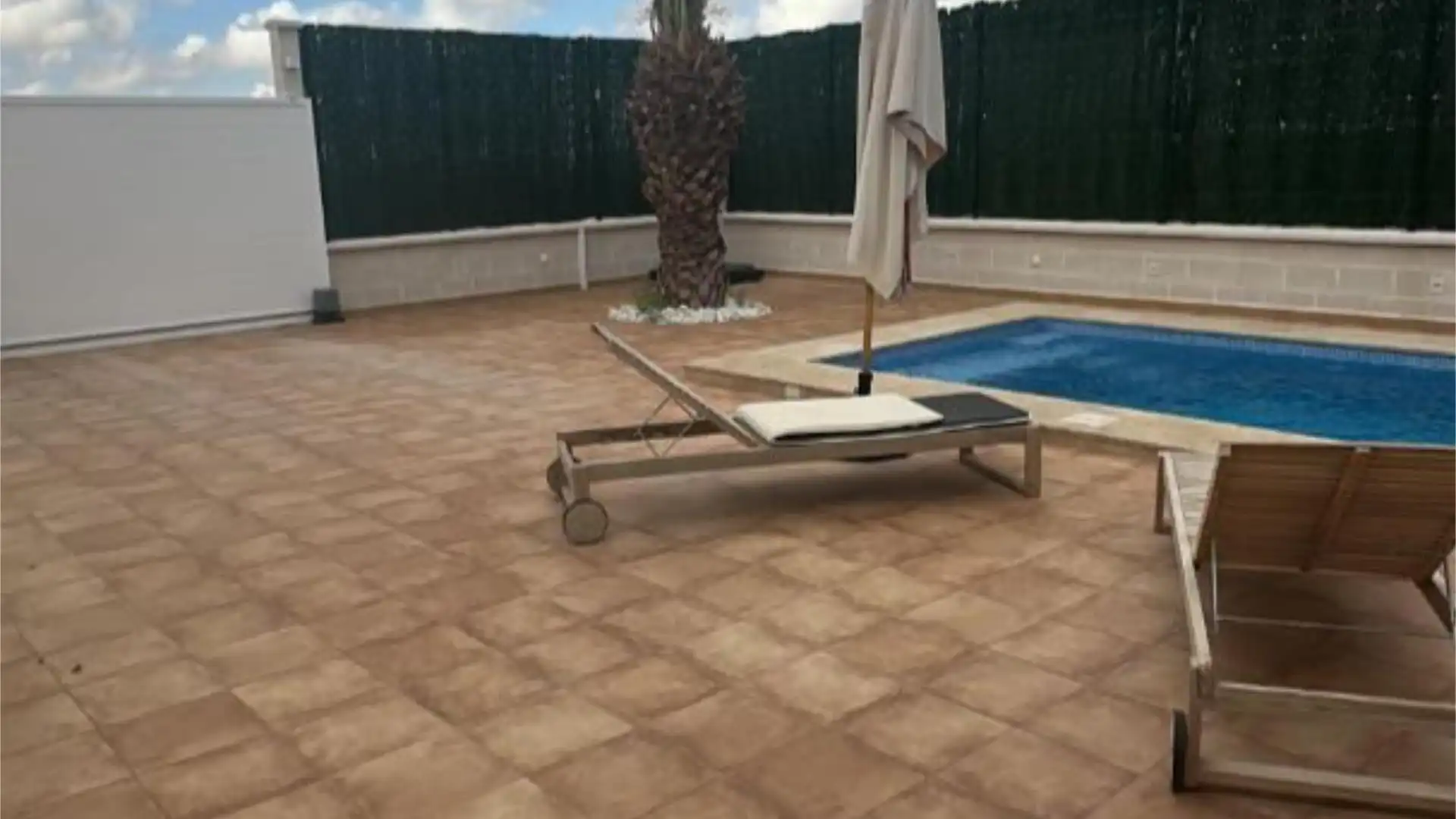 Terraza de Casa o chalet de alquiler en Fuente Álamo de Murcia con Aire acondicionado, Calefacción y Jardín privado