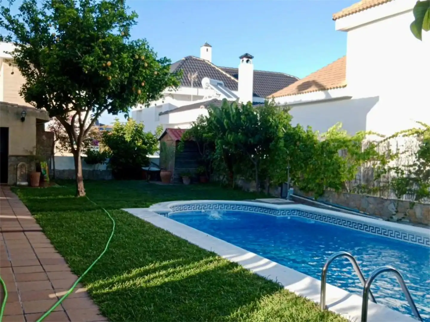 Piscina de Casa o xalet en venda en Jerez de la Frontera amb Aire condicionat, Calefacció i Jardí privat