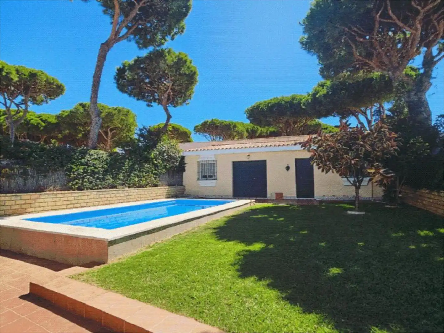 Jardín de Casa o chalet de alquiler en Chiclana de la Frontera con Aire acondicionado, Piscina y Amueblado