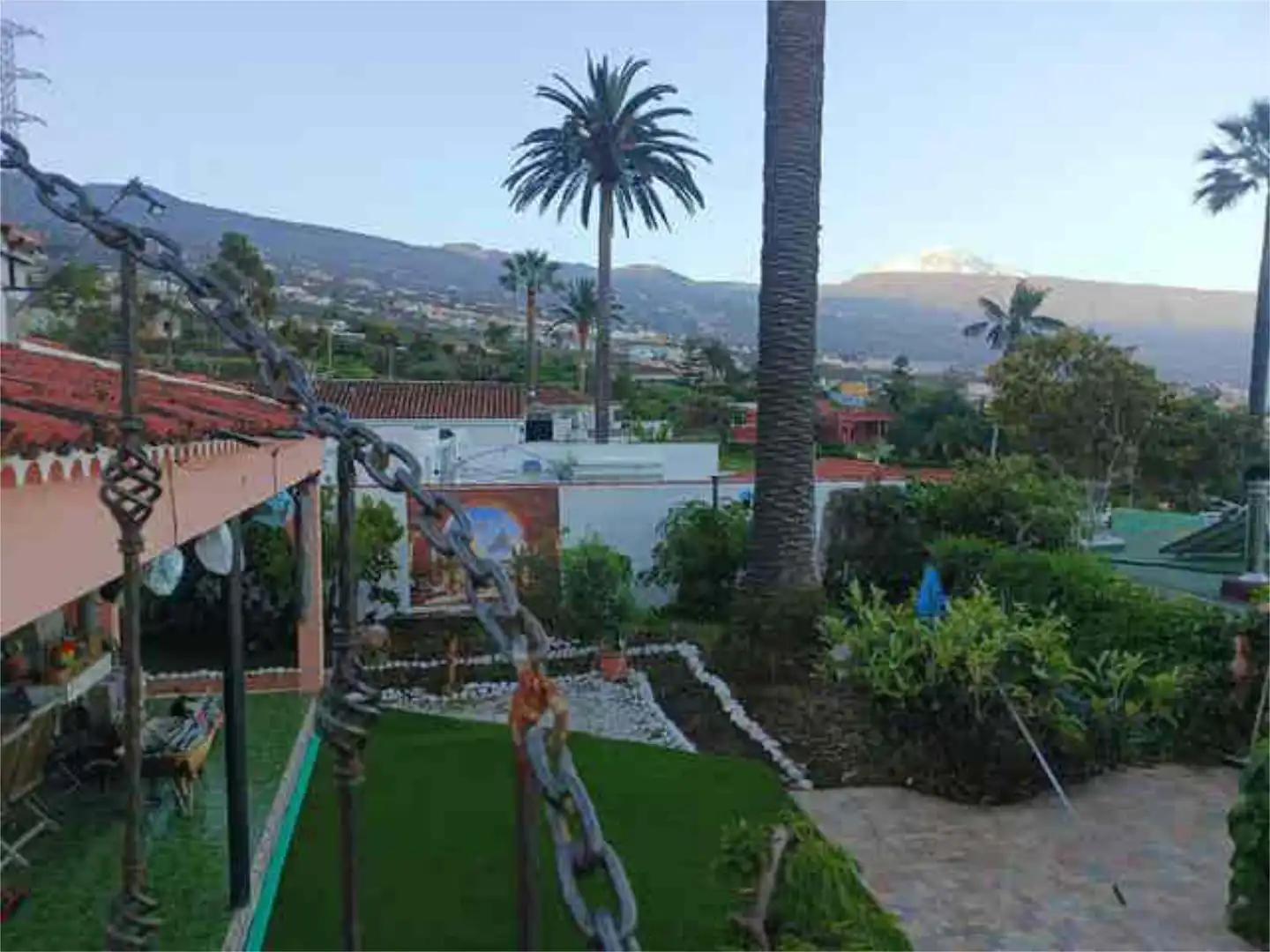 Garten von Einfamilien-Reihenhaus zum Verkauf in La Orotava mit Privatgarten, Terrasse und Abstellraum