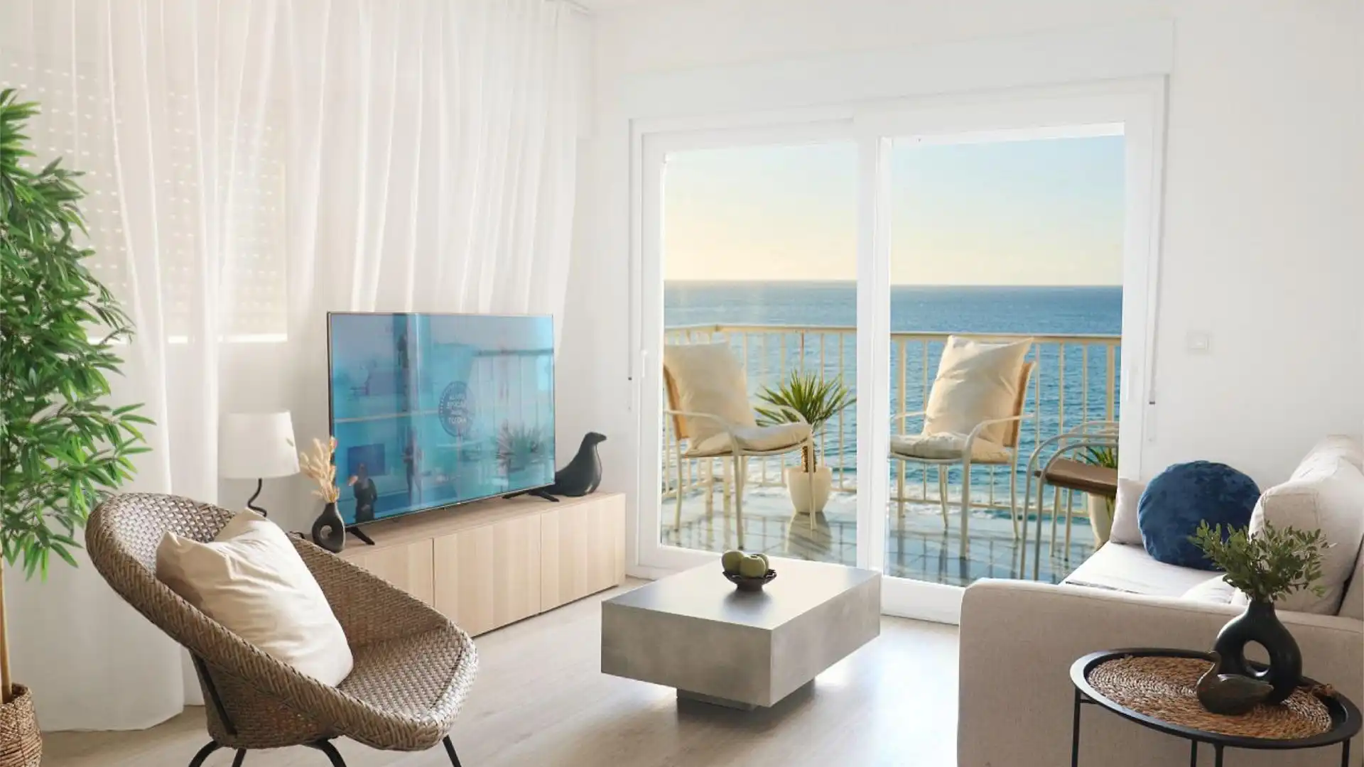 Living room of Flat for sale in Cullera  with Balcony