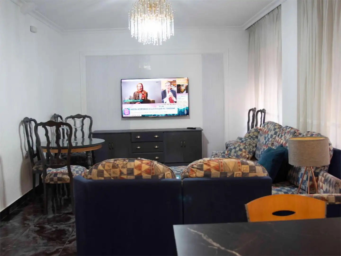 Sala de estar de Piso de alquiler en Puertollano con Aire acondicionado, Calefacción y Amueblado