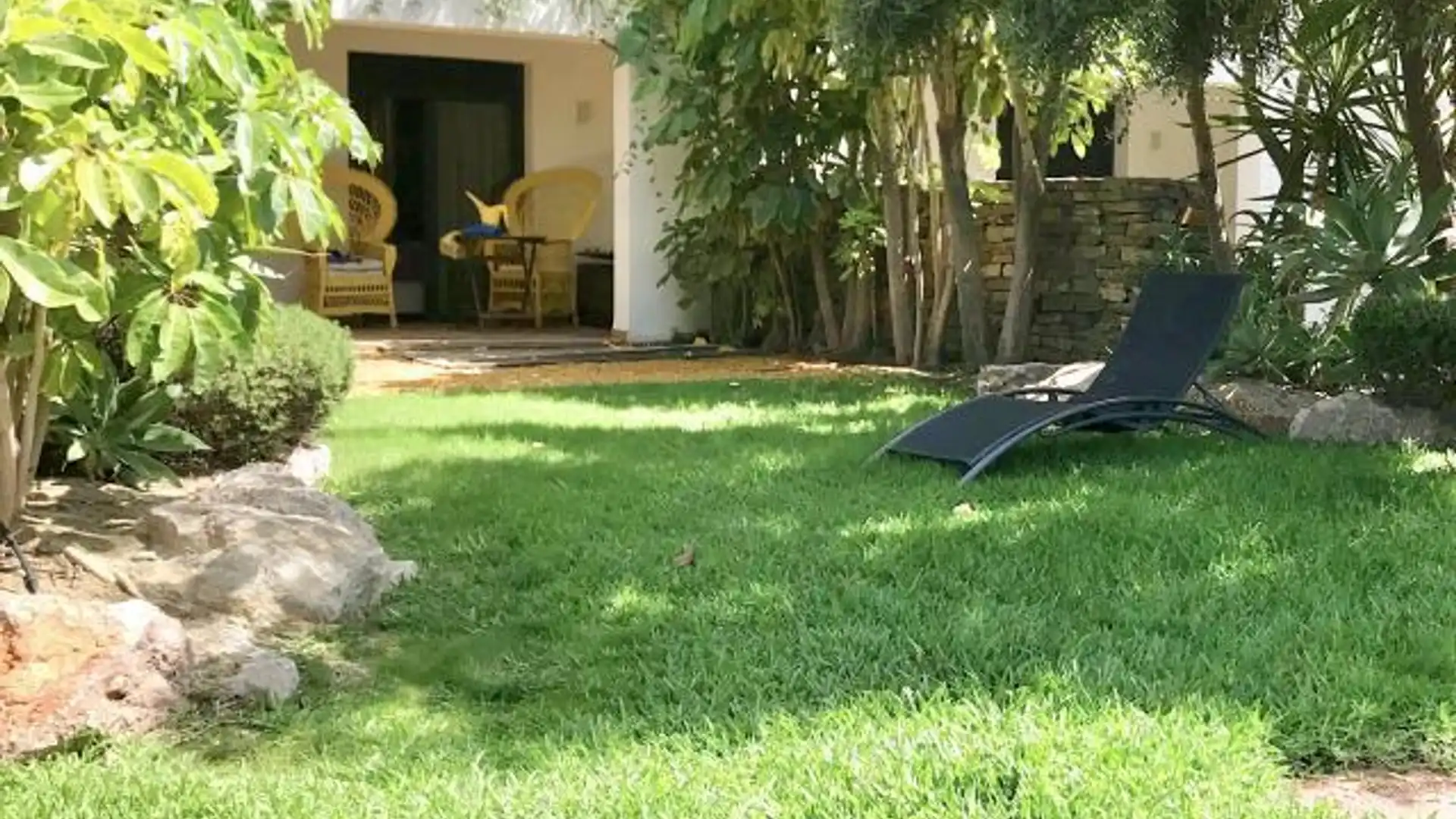 Jardí de Casa adosada de lloguer en Mojácar amb Aire condicionat, Calefacció i Jardí privat