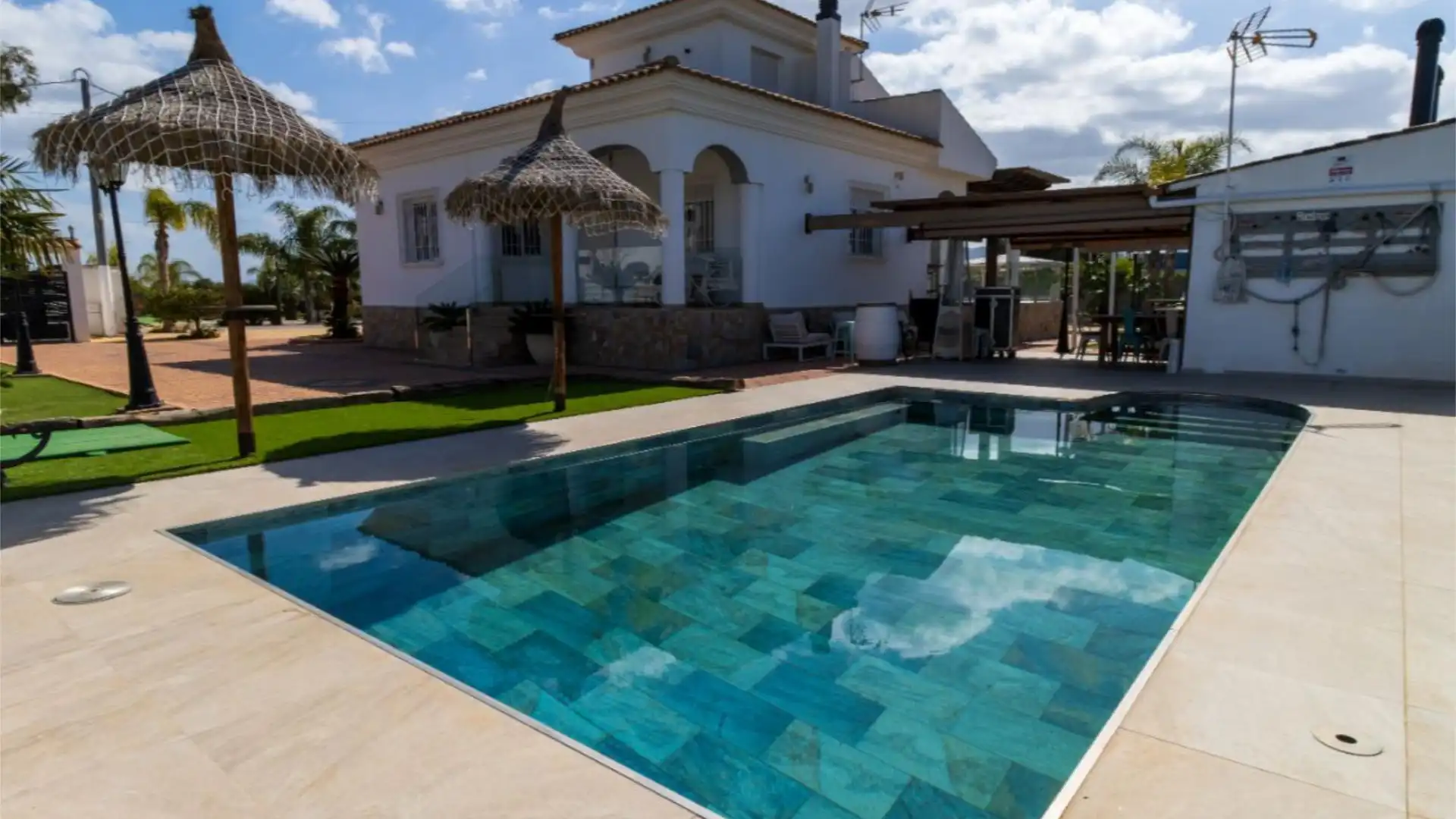 Piscina de Casa o chalet en venta en Alcantarilla con Aire acondicionado, Calefacción y Jardín privado