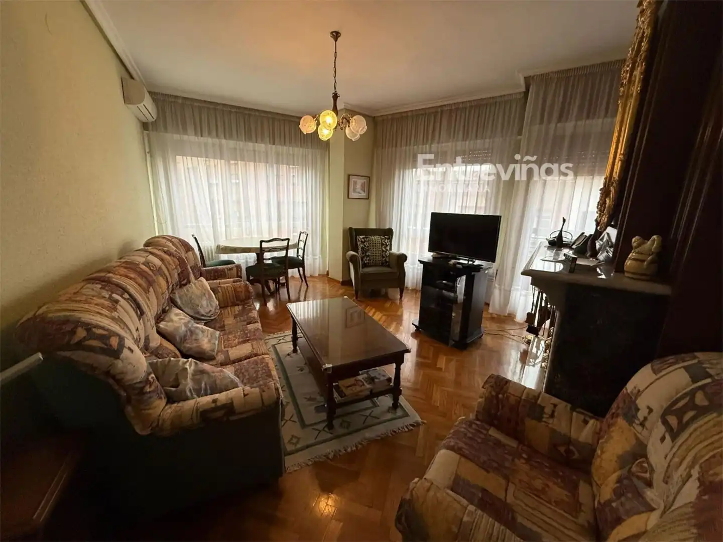 Flat for sale in Calle Bebricio, 41, Calahorra Living room of Flat for sale in Calahorra with Air Conditioner, Heating and Parquet flooring