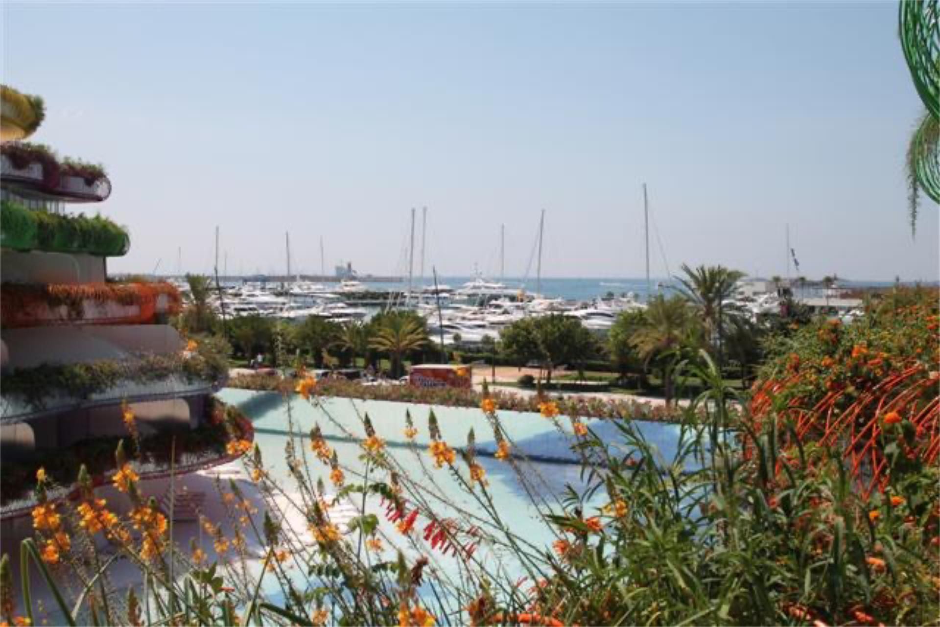 Apartments for rent in Carrer del Ceramista Joan Daifa, 4, Marina Botafoc - Platja de Talamanca Swimming pool of Apartments for rent in Eivissa with Air Conditioner, Terrace and Swimming Pool